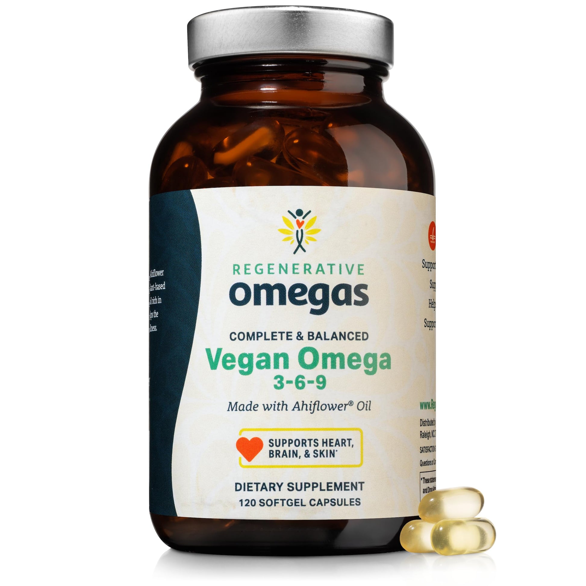 Regenerative Omegas Ahiflower Oil Softgel 120
