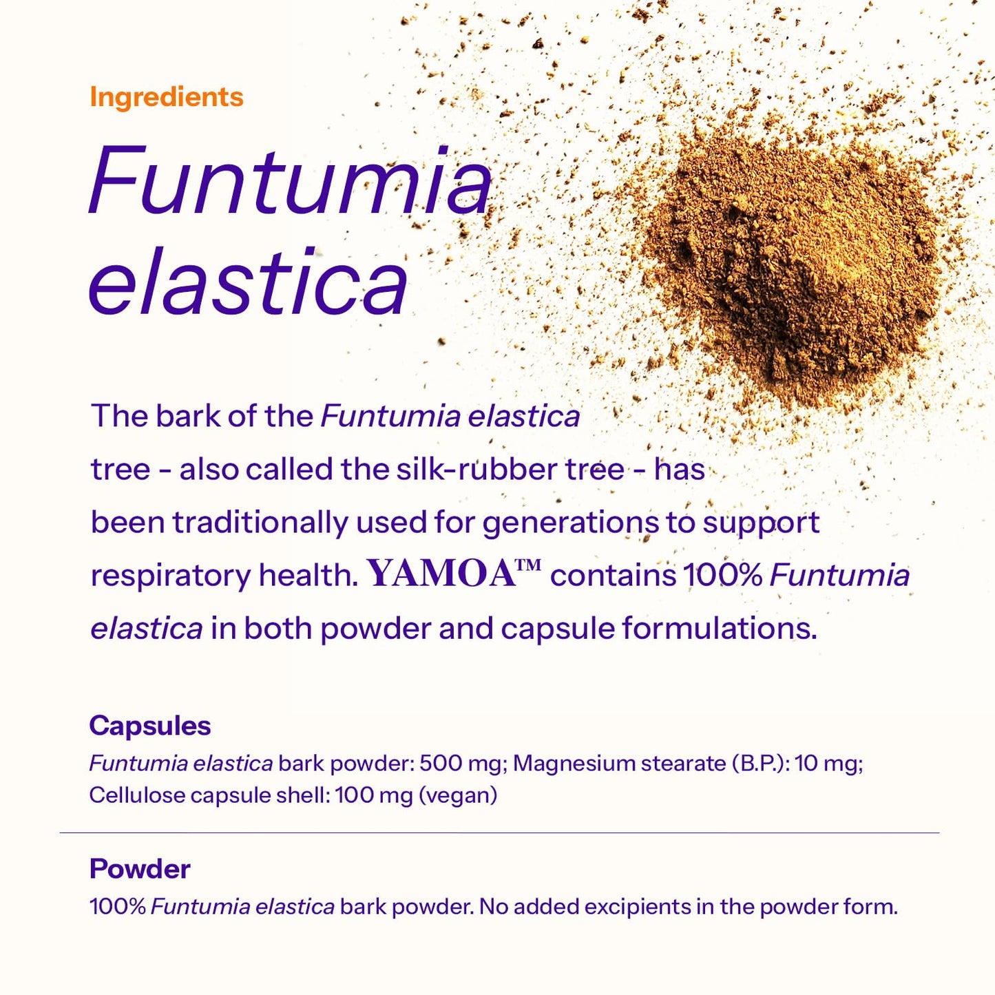 Unknown Yamoa Funtumia elastica Capsules 120 Count
