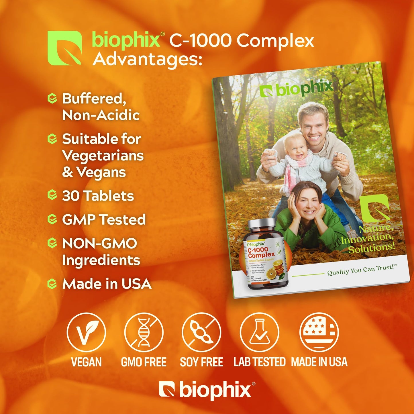 biophix Vitamin C-1000 mg Tablet, 30 Tablets