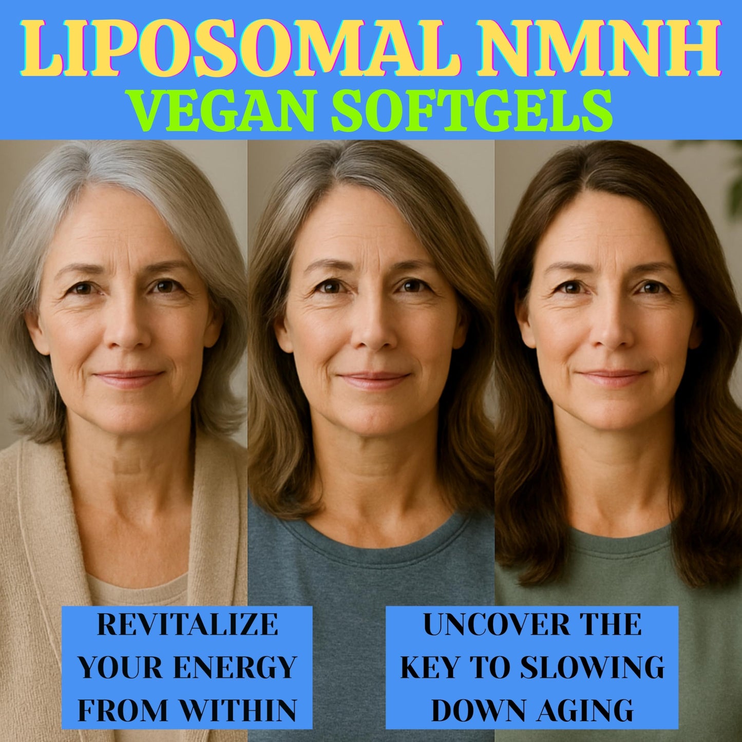 Nikoni Vegan Liposomal NMNH 33-in-1 Formula with 1000mg NMNH per serving, NAD+ Support – Promotes Cellular Energy, Immune Health & Healthy Aging, 90 Capsules