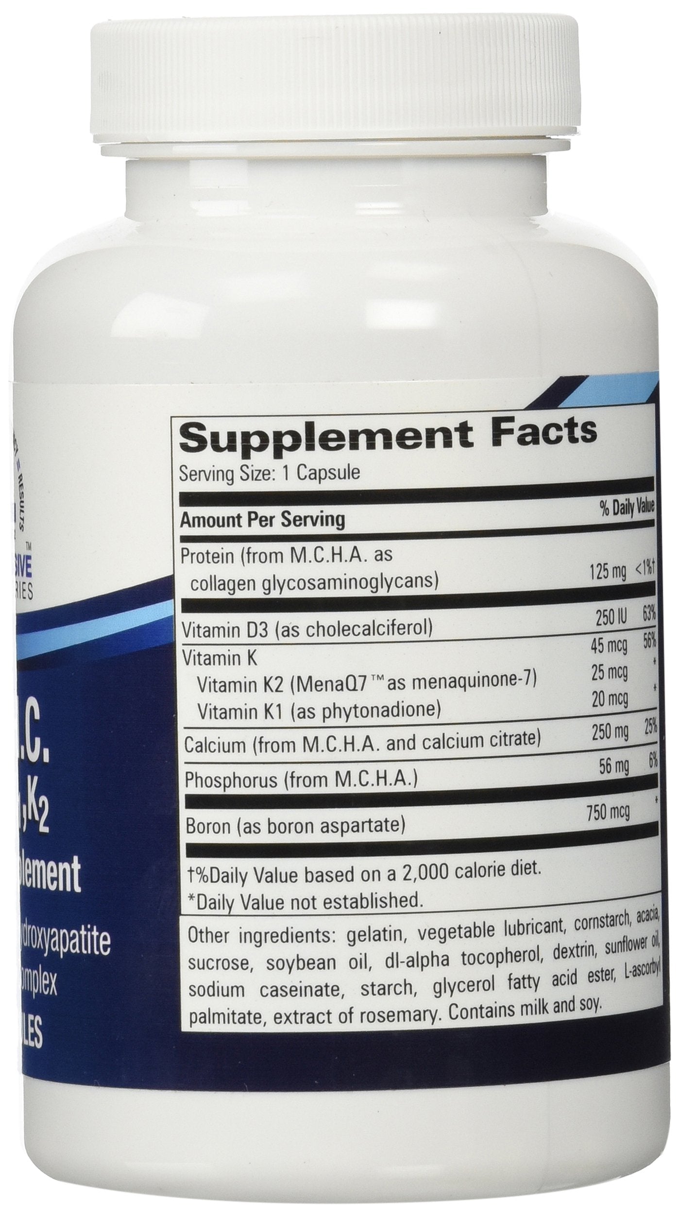 Progressive Laboratories MCHC with K1 and K2 Supplement Capsules, 120 Count