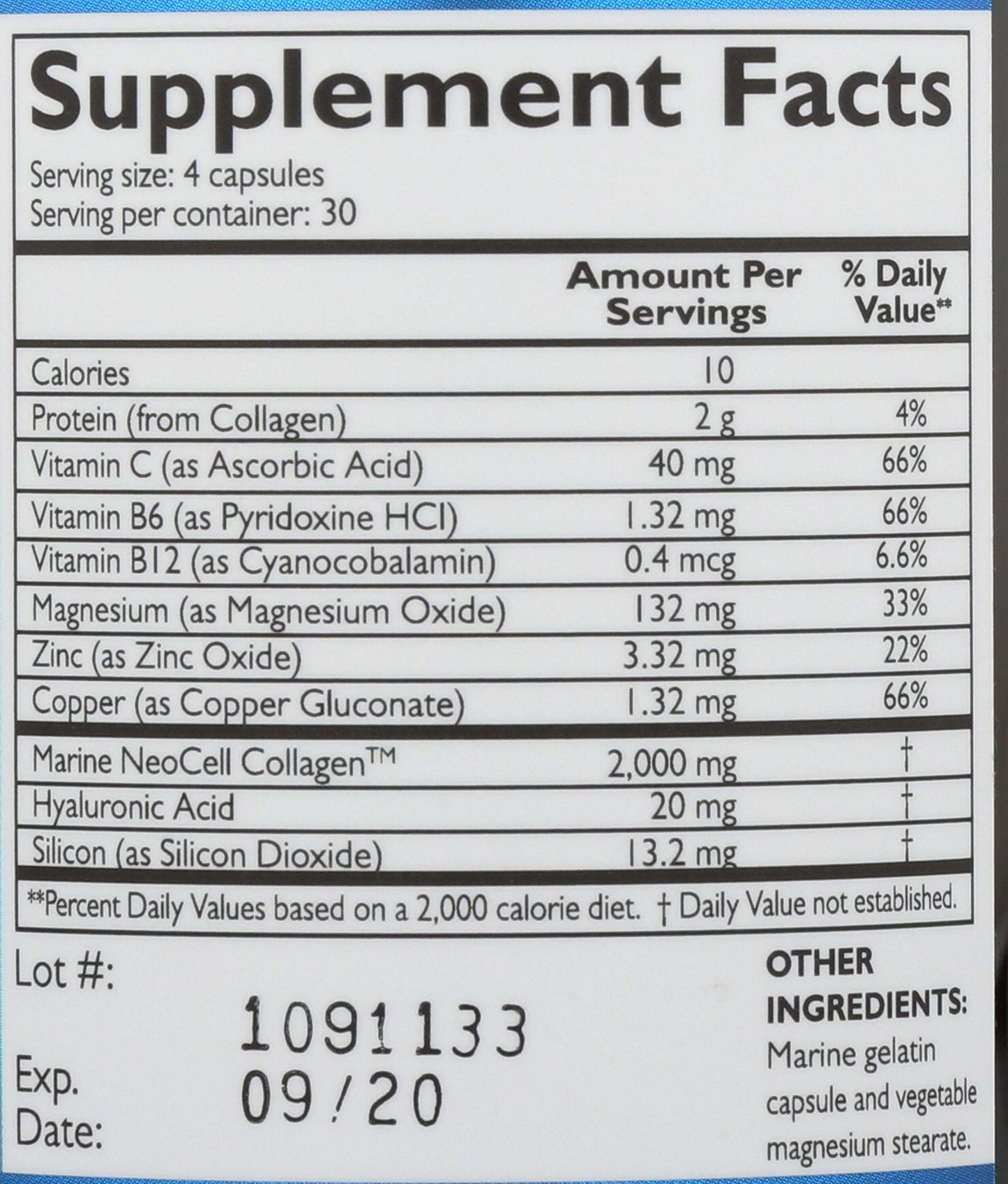NeoCell Fish Collagen Plus Capsules, 120 Capsules