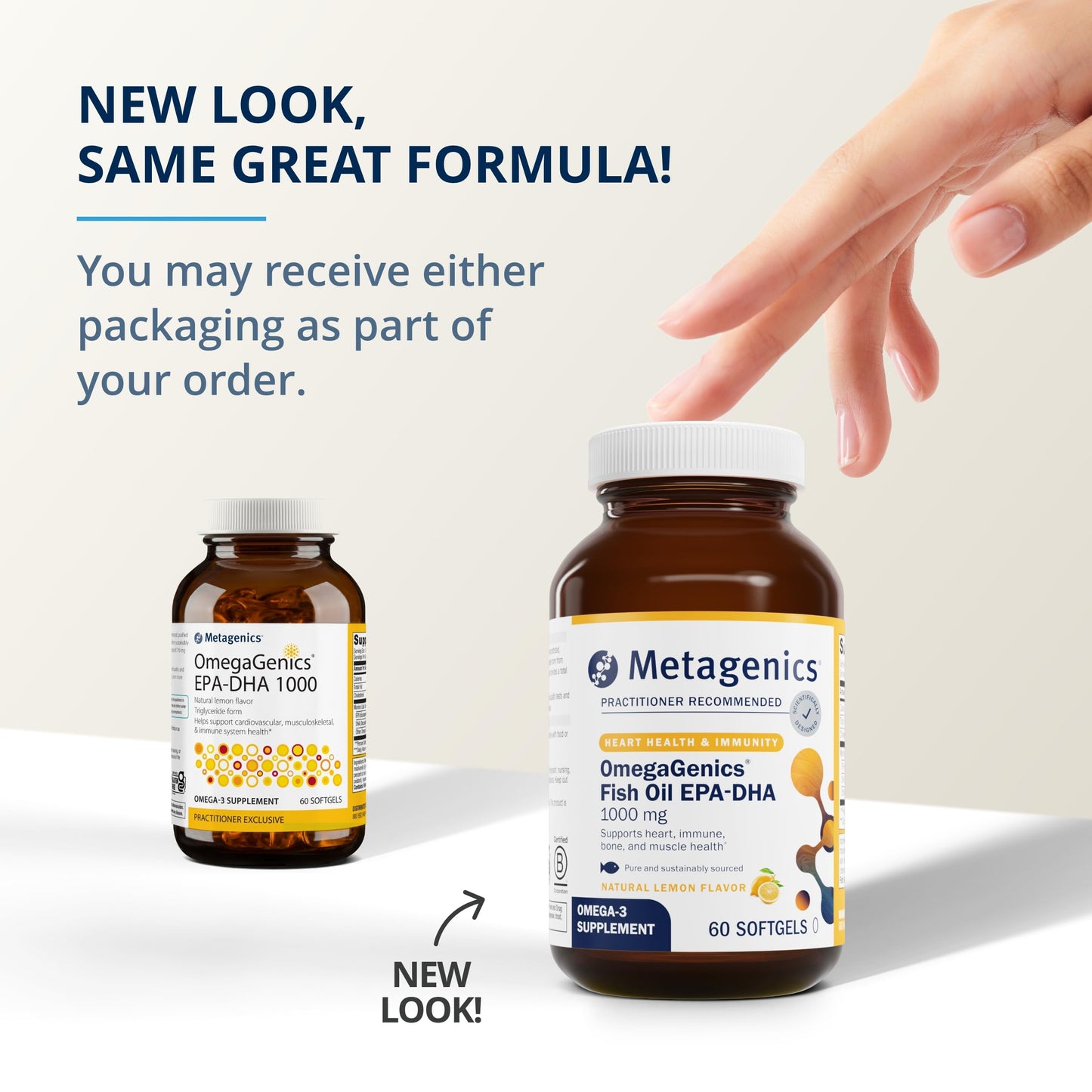Metagenics OmegaGenics EPA-DHA 10000 & PhytoMulti Without Iron Tablets 180
