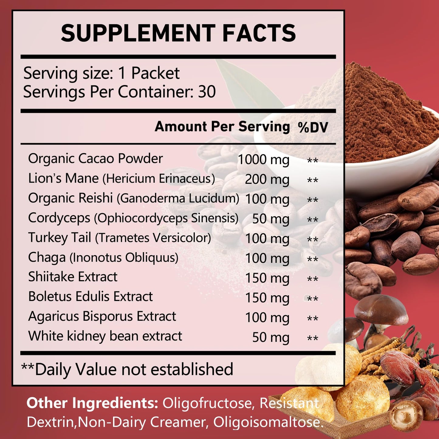 OMOGS Mushroom Coffee Powder, 6 Ounce