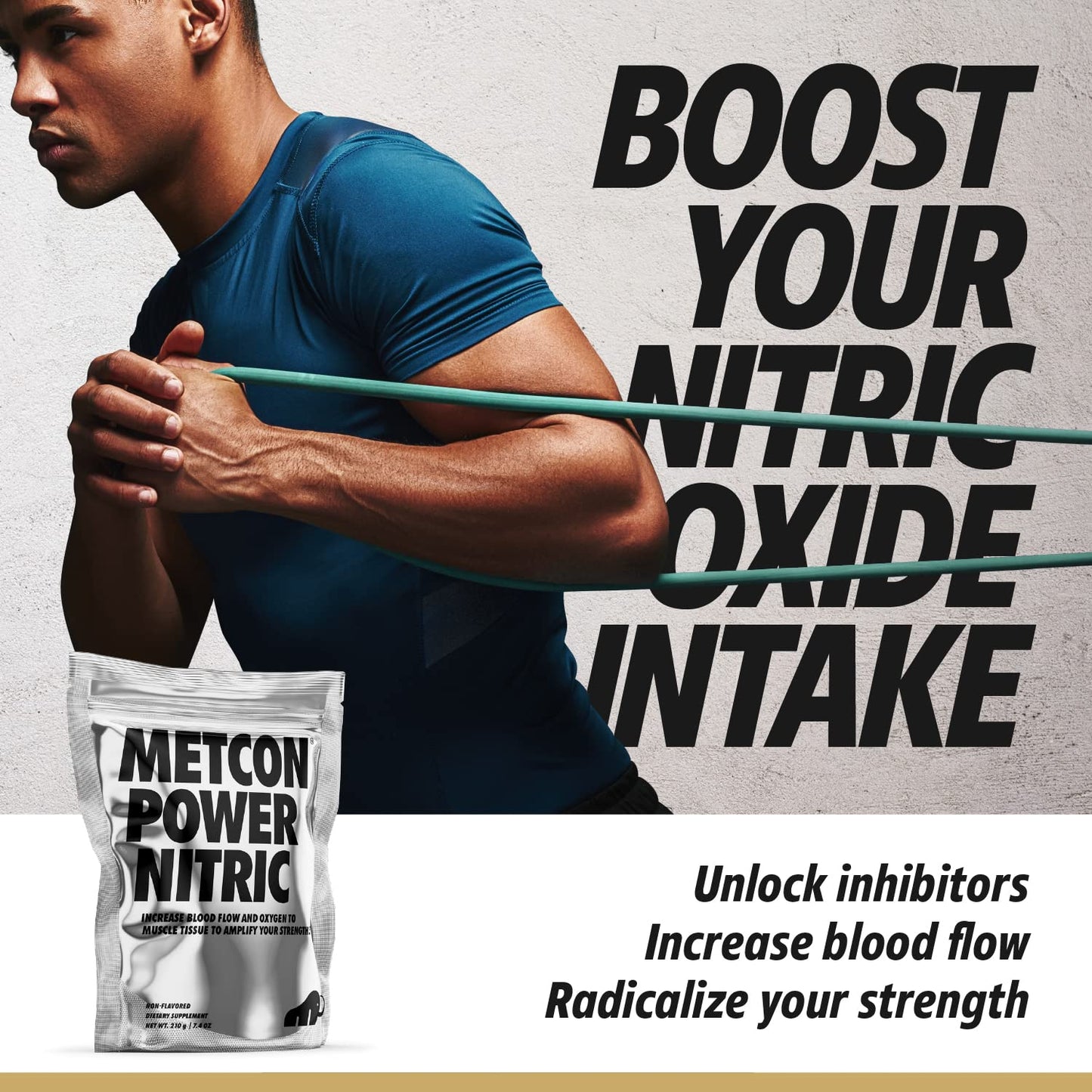 MetCon Power Pre-Pump Nitric Oxide Booster Powder 7.4 oz