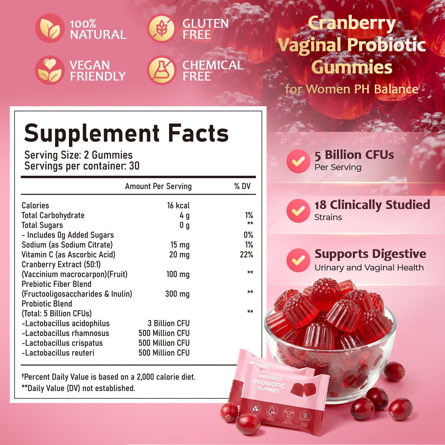 VetanBee Premium Feminine Balance Gummies for Women Powder, 1