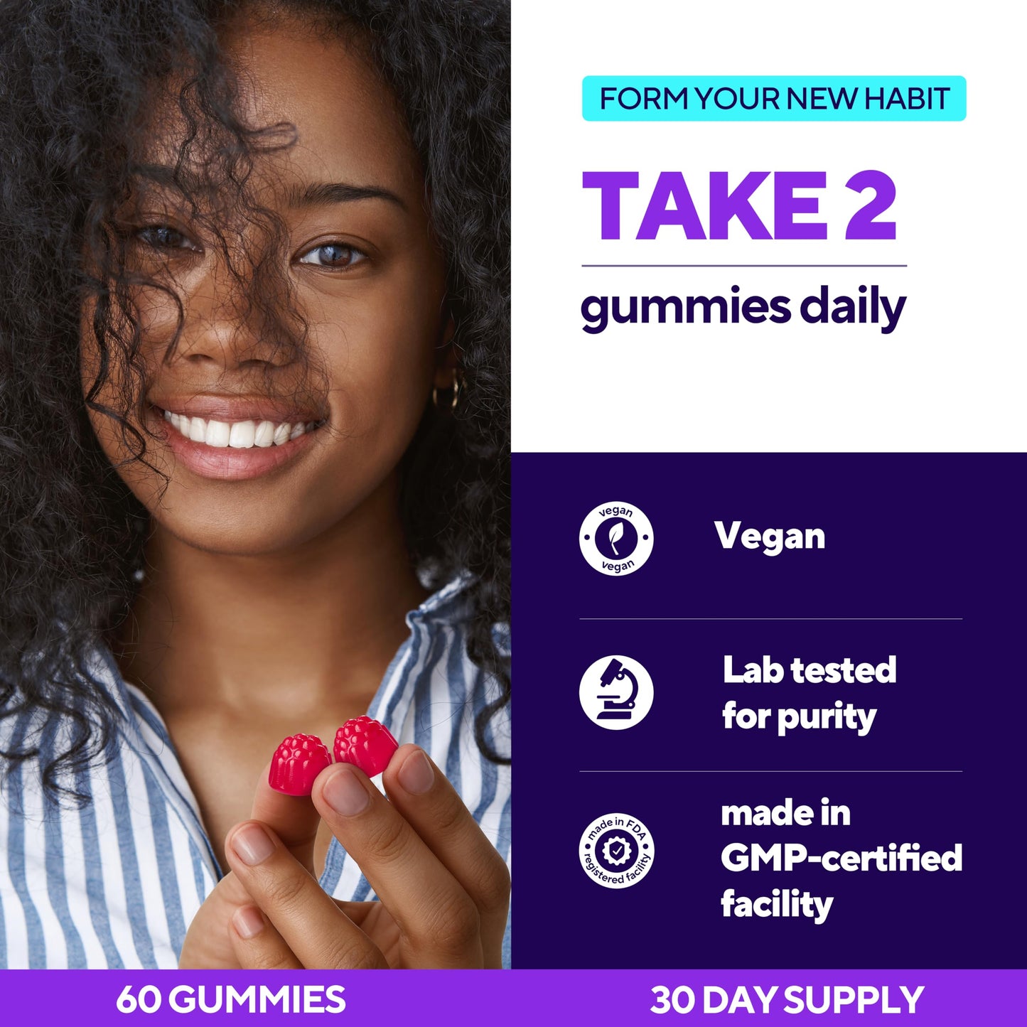 VitaUp Magnesium Gummies for Women 200 mg – High Absorption Magnesium Citrate – Chewable Supplement for Adults to Support Normal Nerve, Bone & Heart Function – Vegan Chews, 60 Gummies