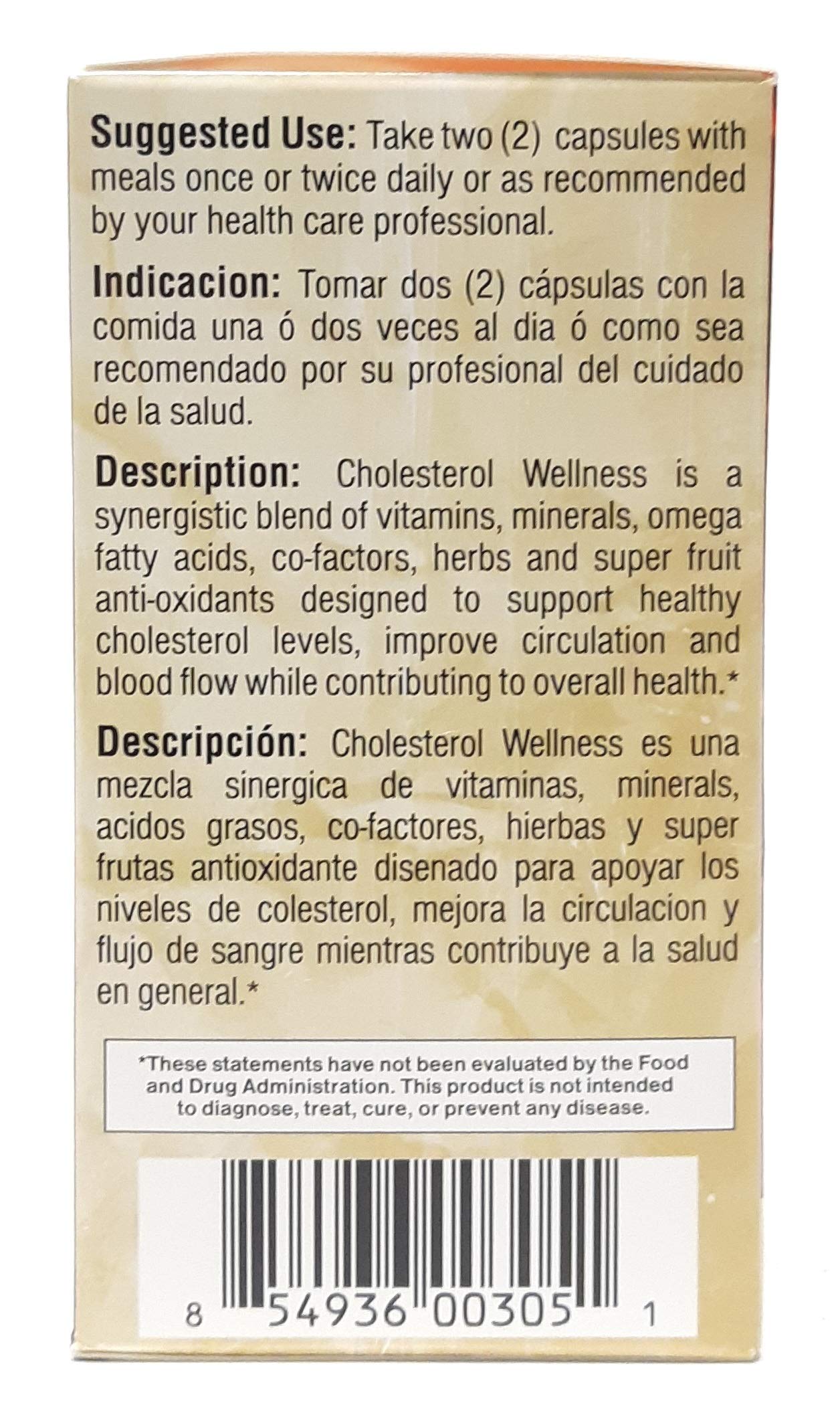 Bio Nutrition Cholesterol Wellness 120 Capsules