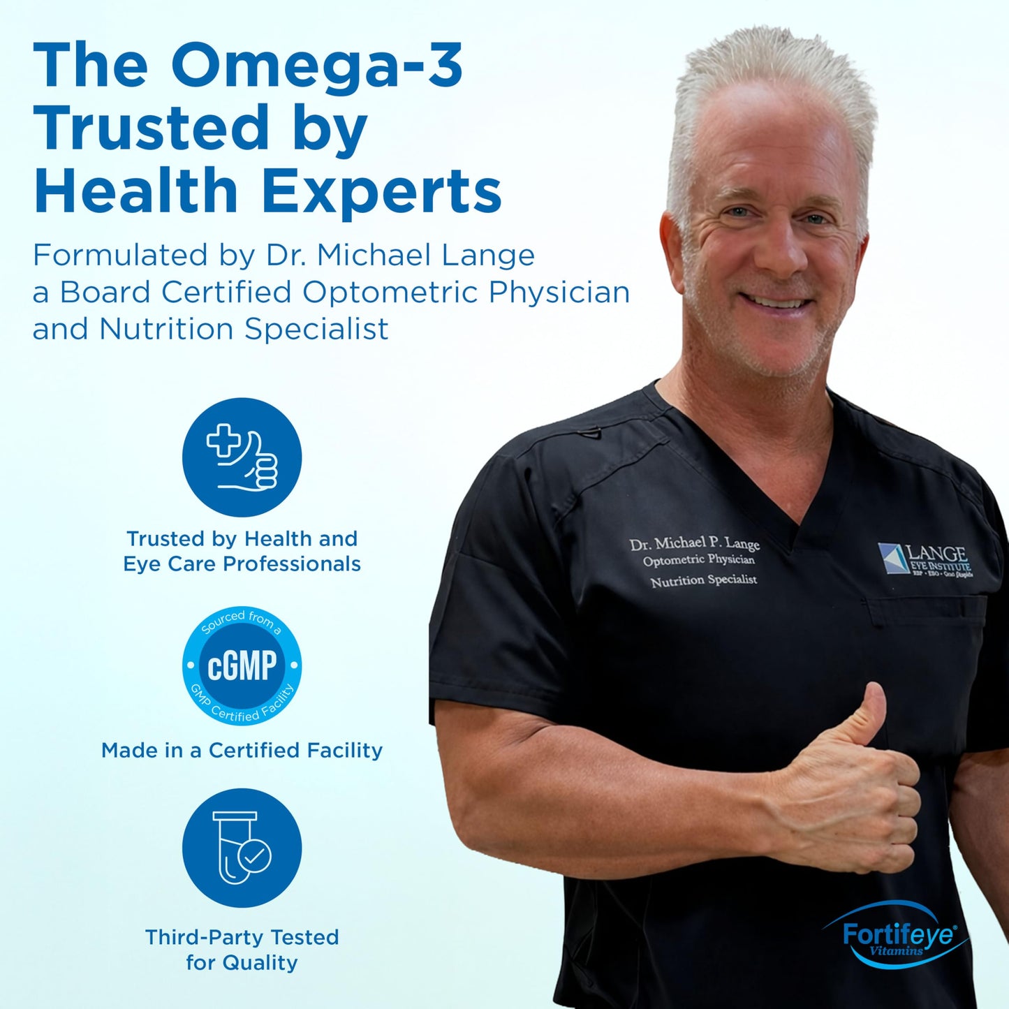Fortifeye Vitamins Omega 3 Fish Oil Softgels 180