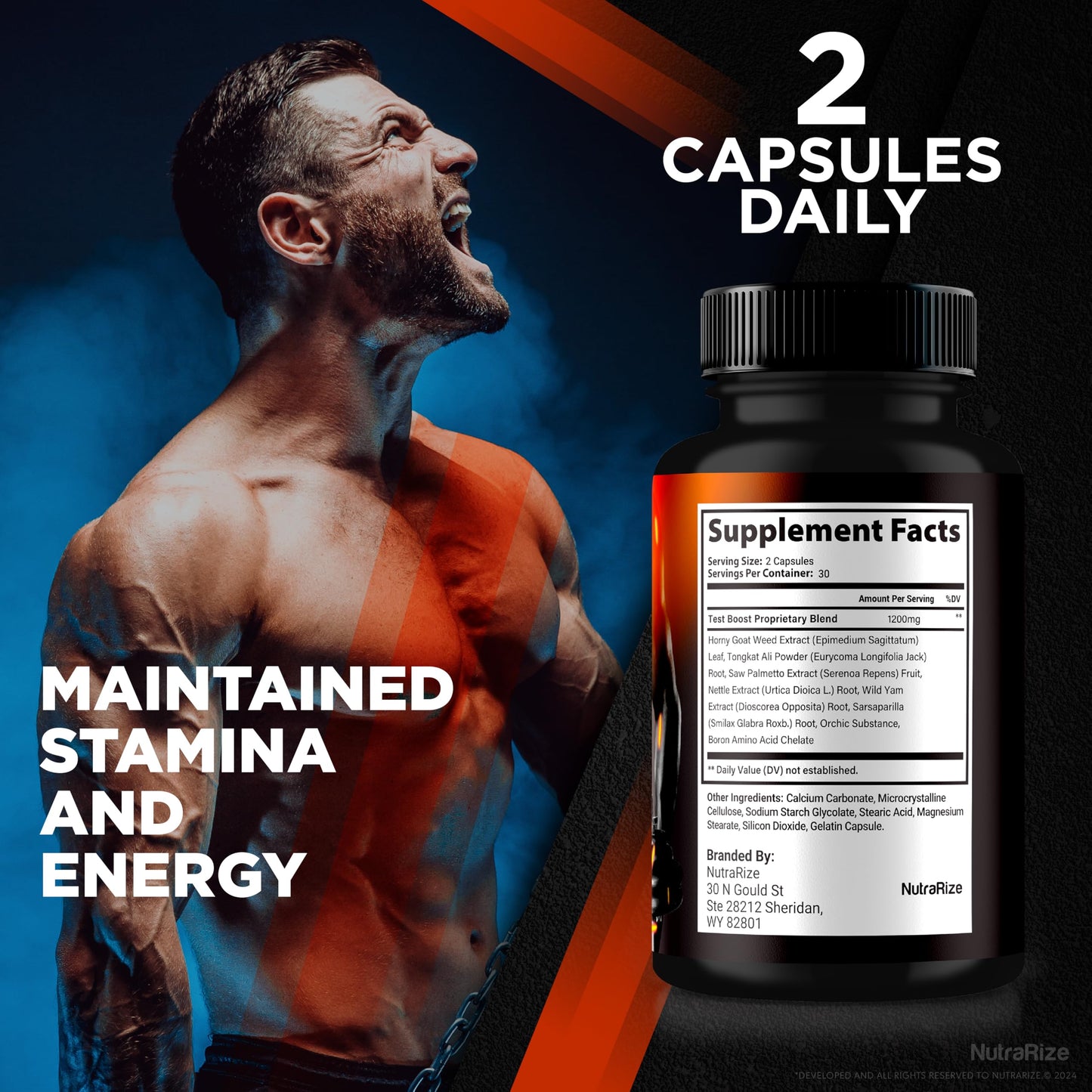 NutraRize Bulk Extreme Superior Muscle Building Advanced Formula 120 Capsules