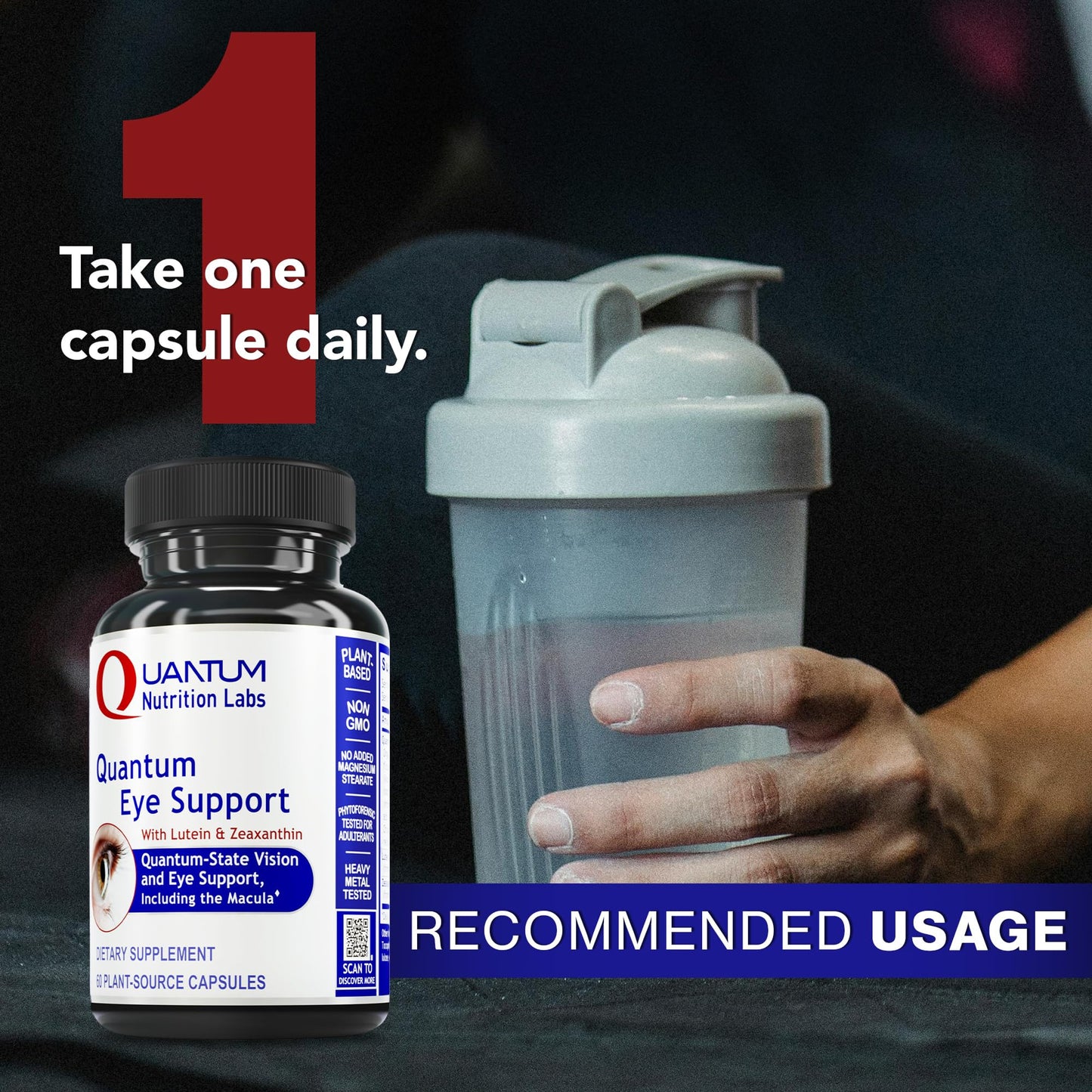 Quantum Nutrition Eye Support Lutein & Zeaxanthin Capsules 60 Count