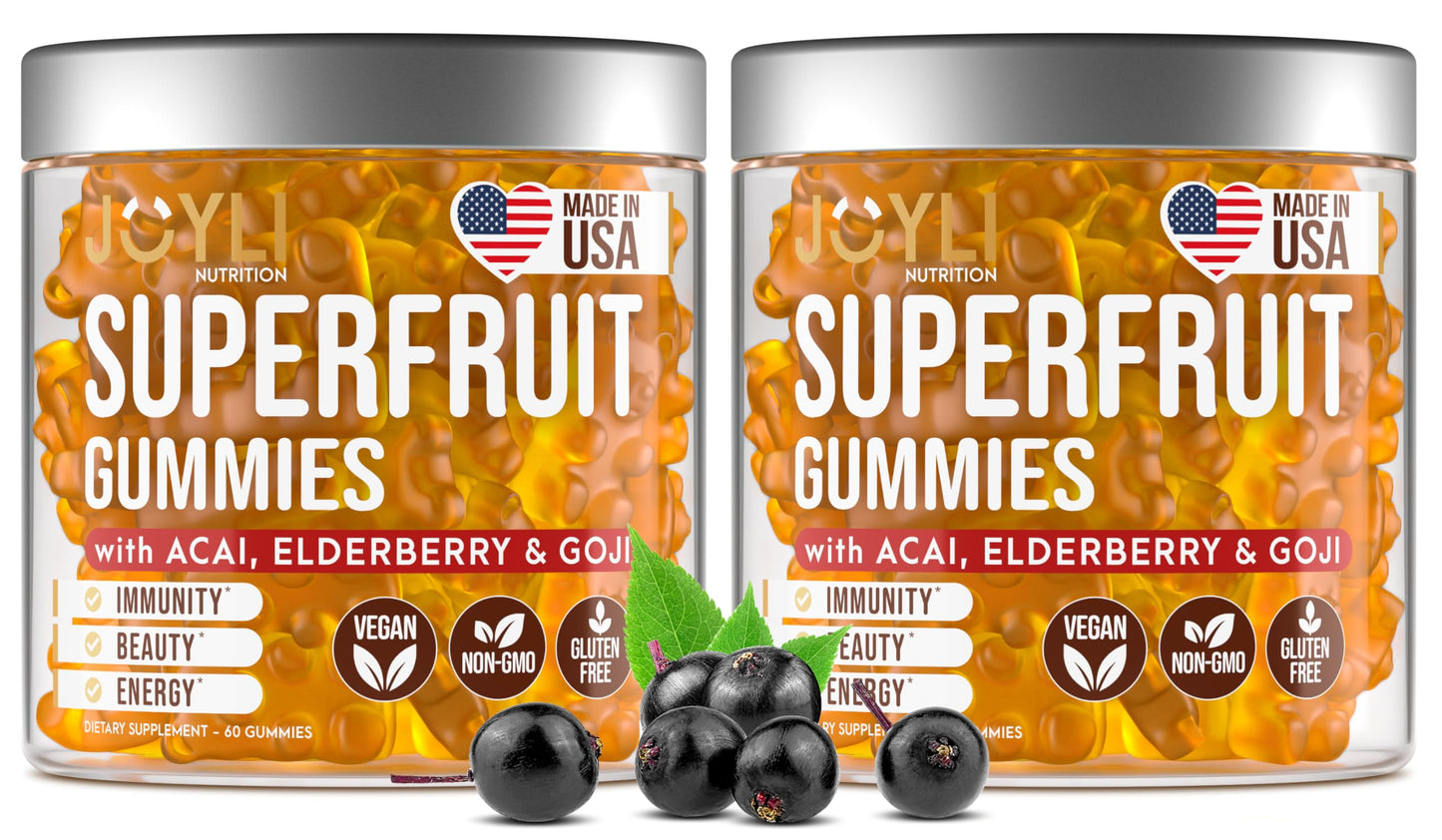 JOYLI Nutrition Multivitamin Fruit Gummies Gummy, 120 Count