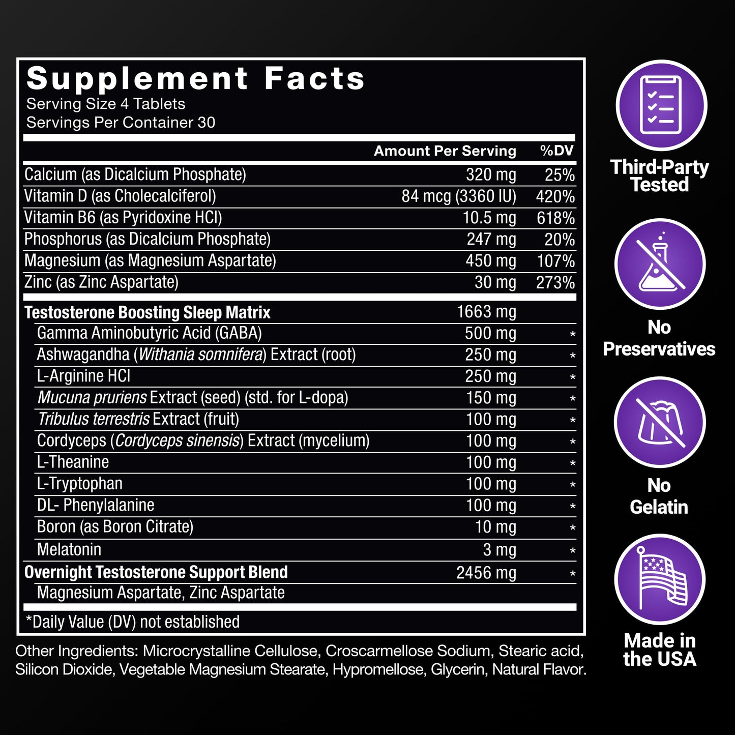 Force Factor Test X180 PM Testosterone Booster 120 Tablets