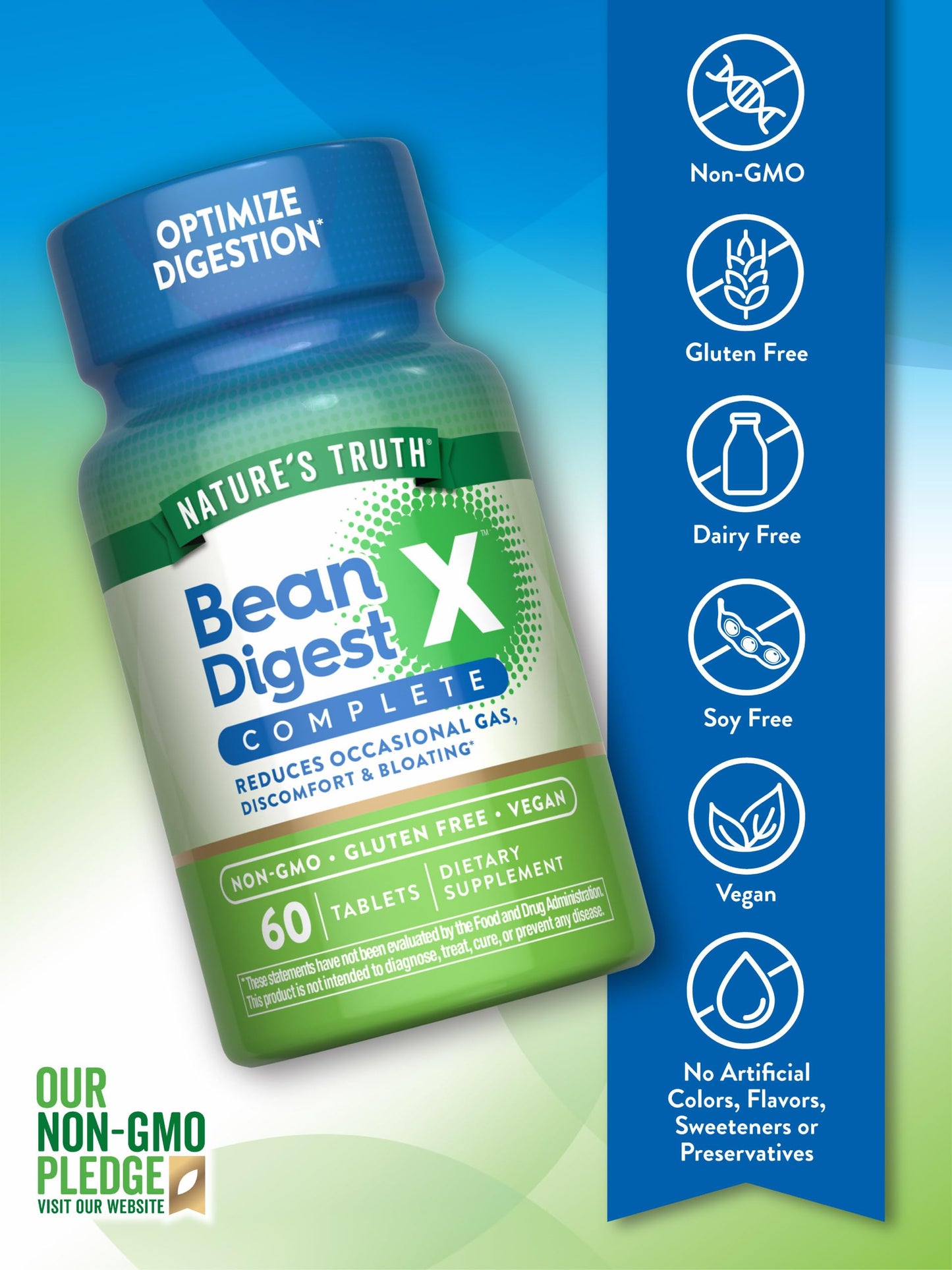 Nature's Truth Digestive Enzymes 60 Tablets