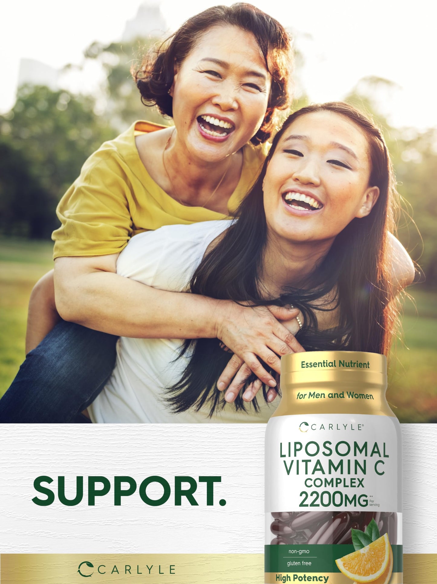 Carlyle Liposomal Vitamin C | 2200mg | 90 Softgels | High Potency Complex Supplement | Non-GMO, Gluten Free Supplement Packaging May Vary (Pack of 2)