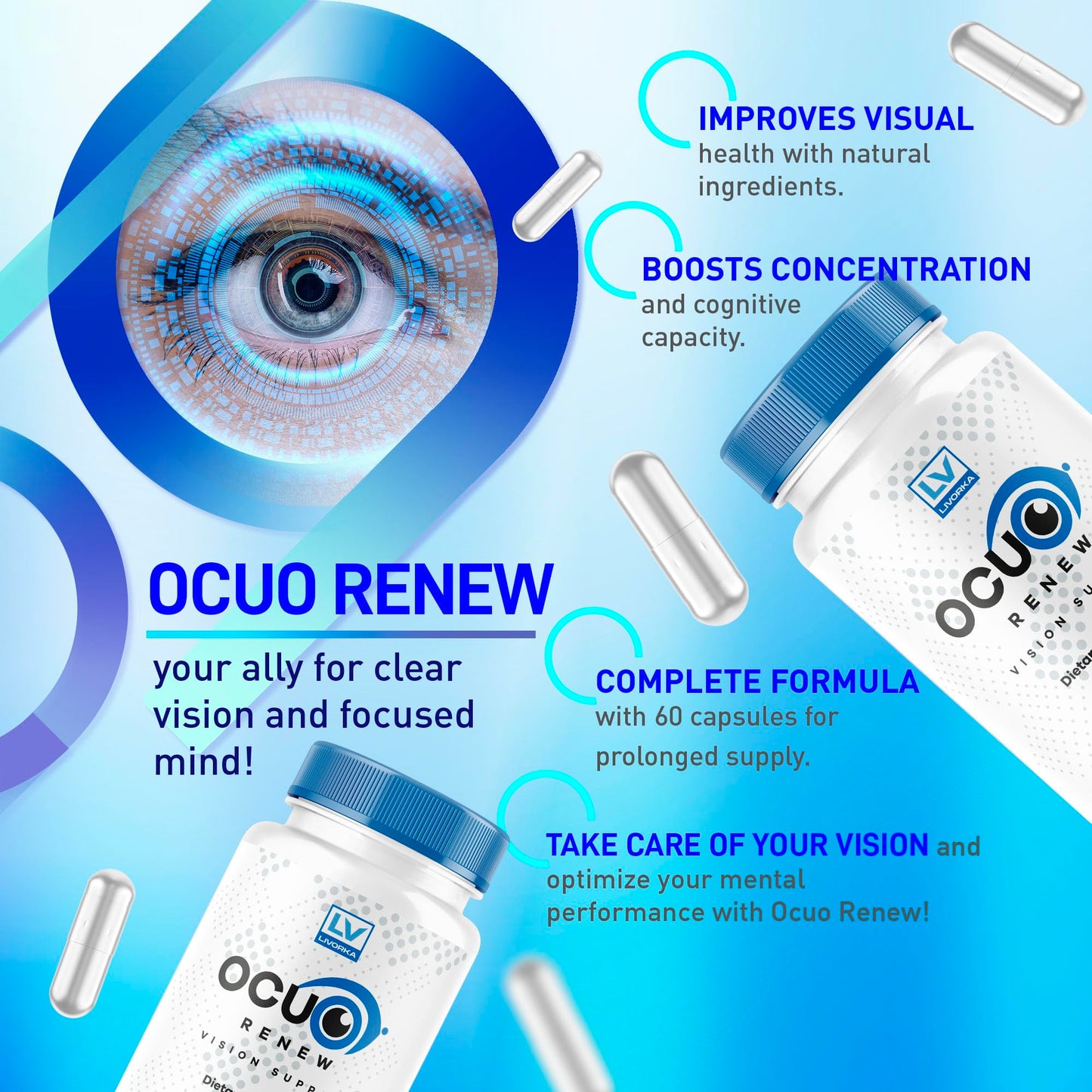 LIVORKA OcuRenew Capsules, 60 Count