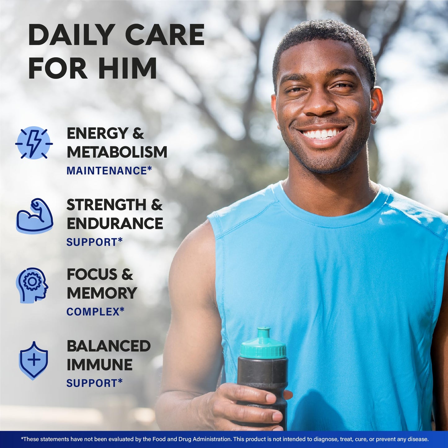 NUTRAHARMONY Multivitamin for Men - B-Complex Capsules, 90 Count