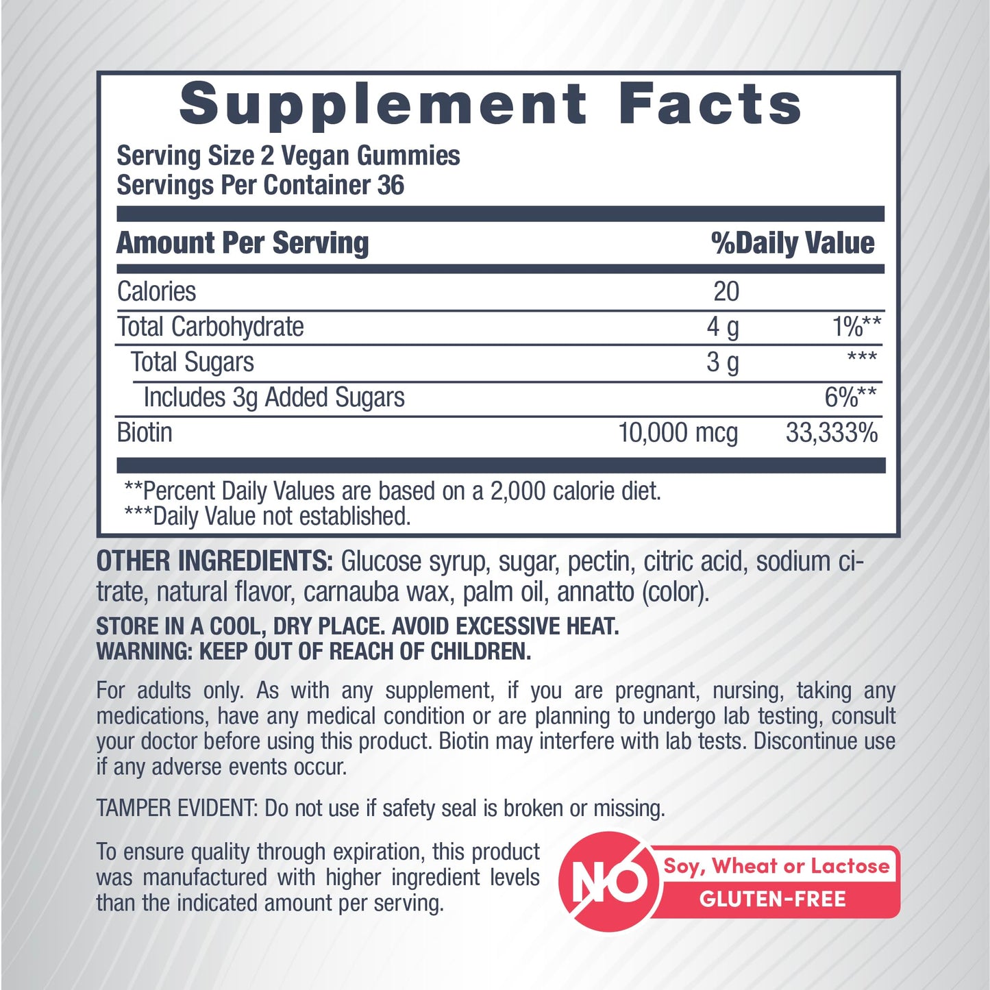 NeoCell Biotin 10000mcg Gummies, 72 Count
