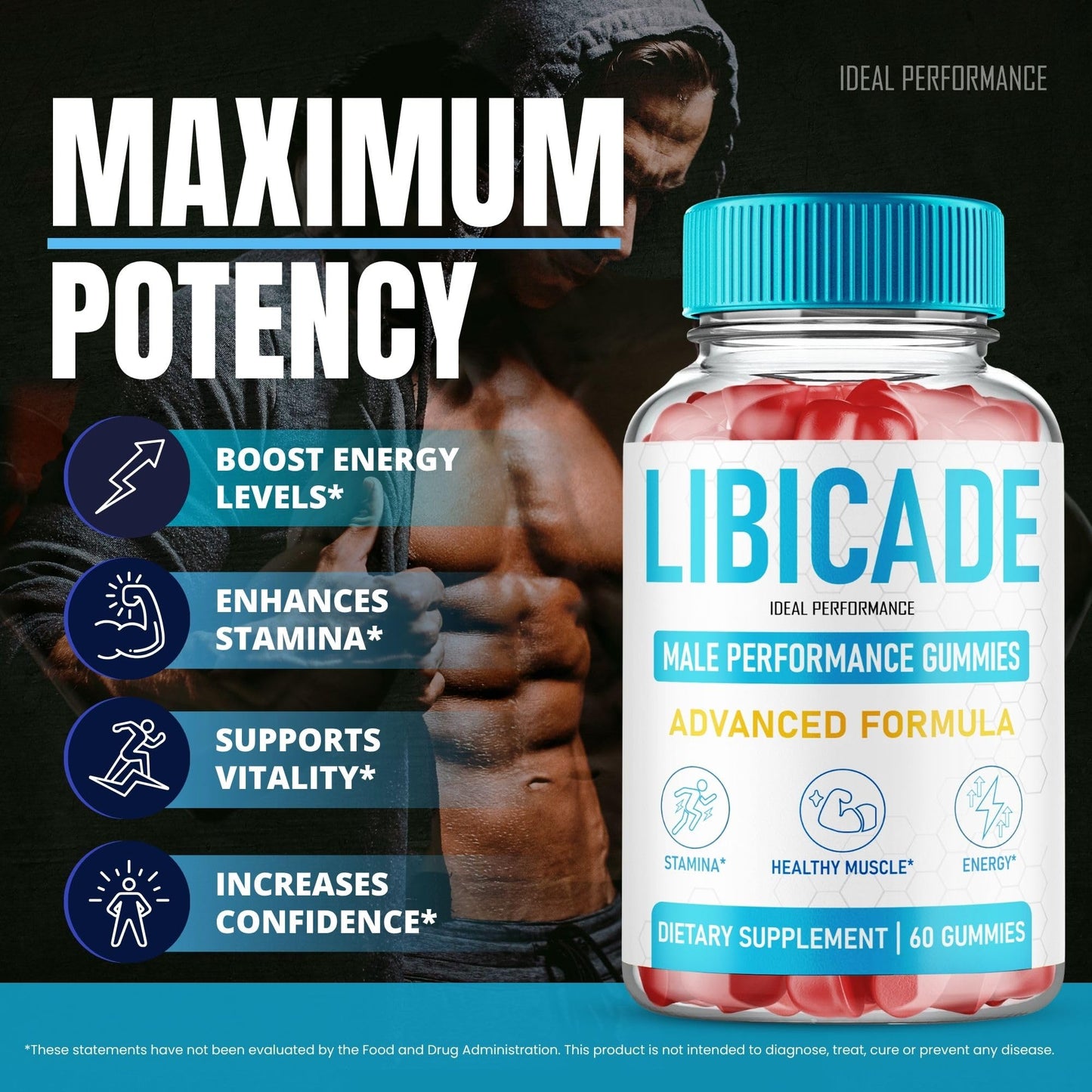 IDEAL PERFORMANCE Libicade 180 Gummies