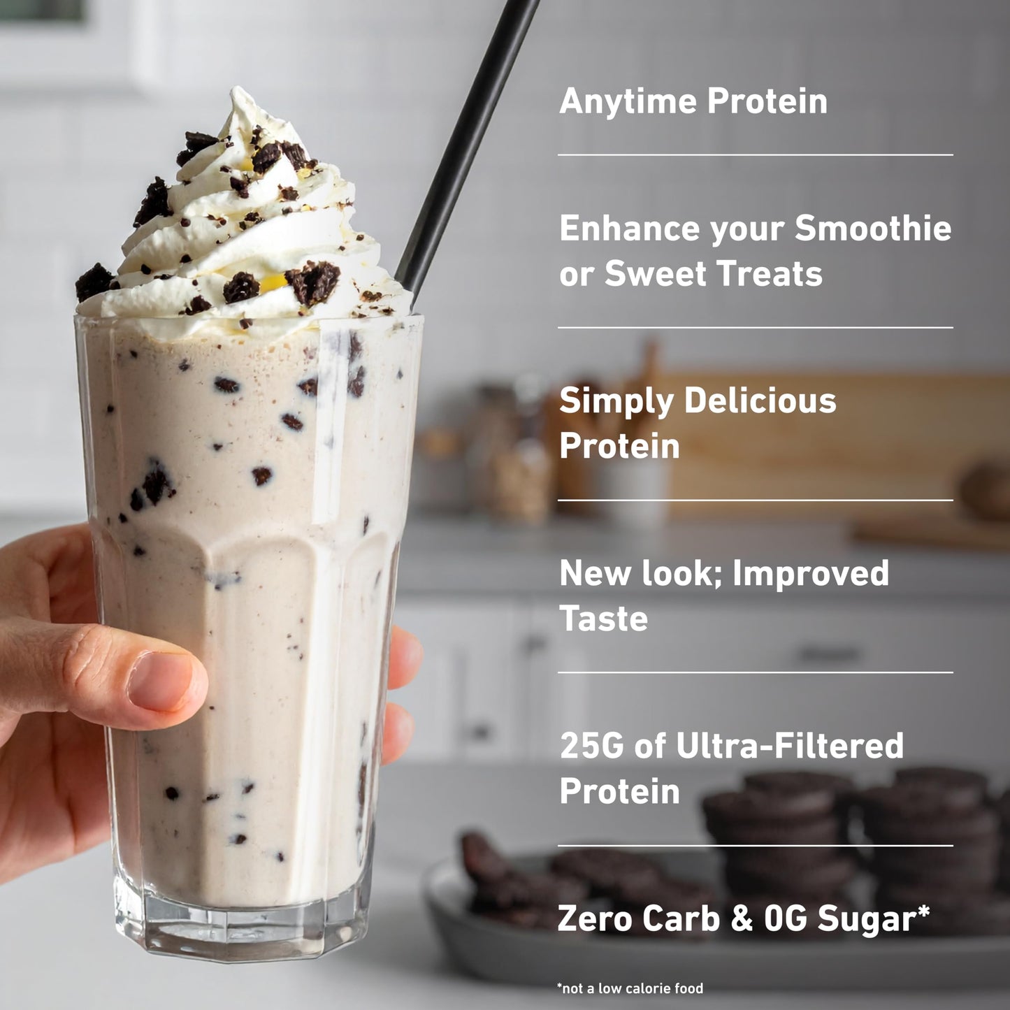 Isopure Zero Carb 100% Pure Whey Isolate Protein Powder Cookies & Cream, 48 Servings, 3 lb