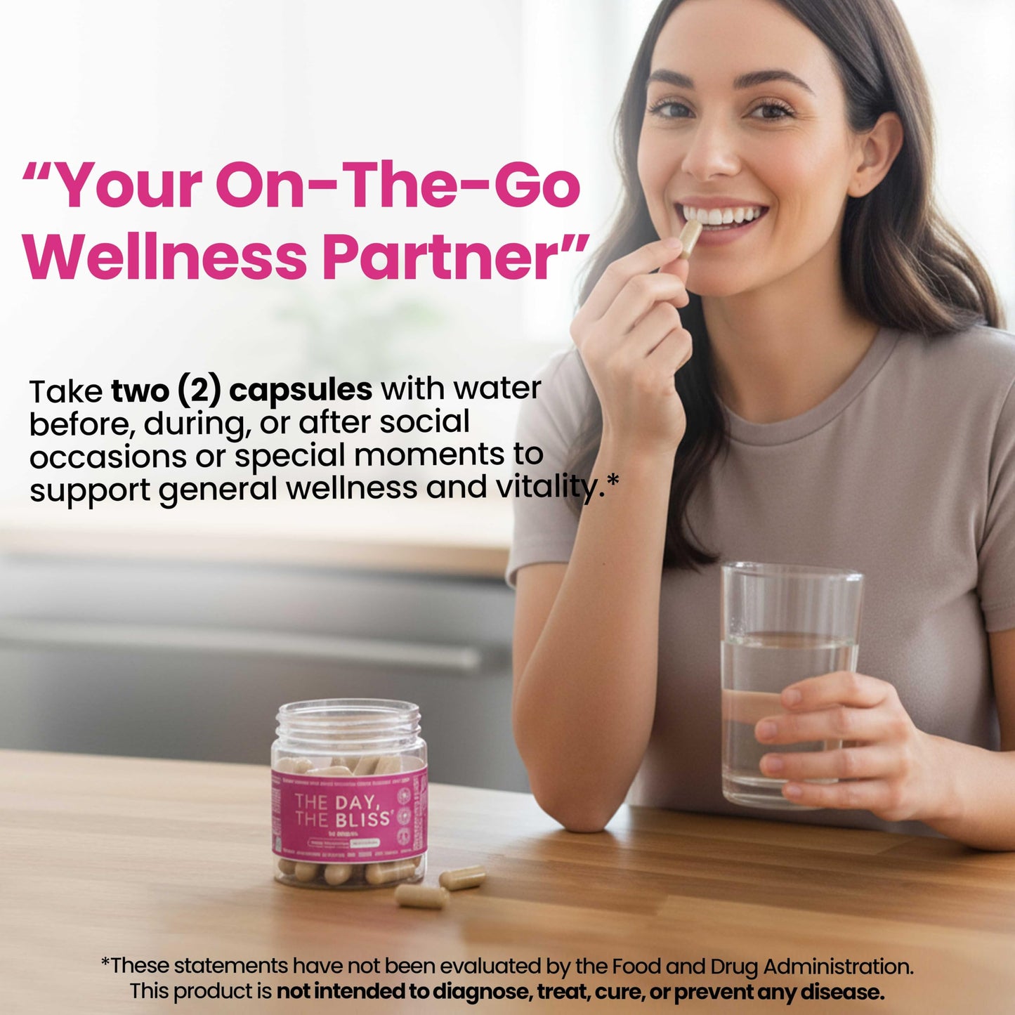 The Day, The Bliss 3-in-1 Herbal Capsules, 30 Capsules