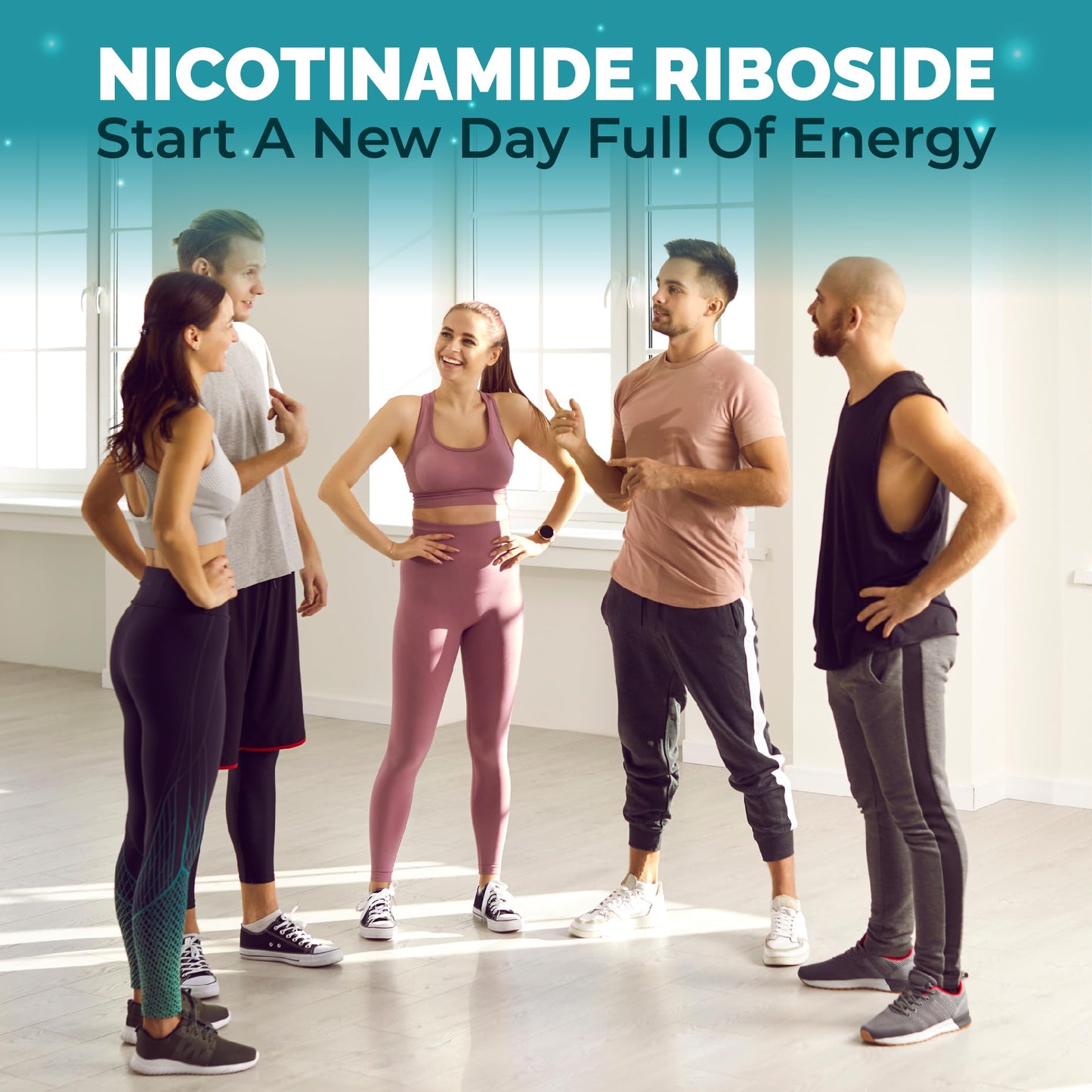 Organic Cadane Nicotinamide Riboside with L-Carnitine, Magnesium Glycinate, Ashwagandha, 60 Capsules
