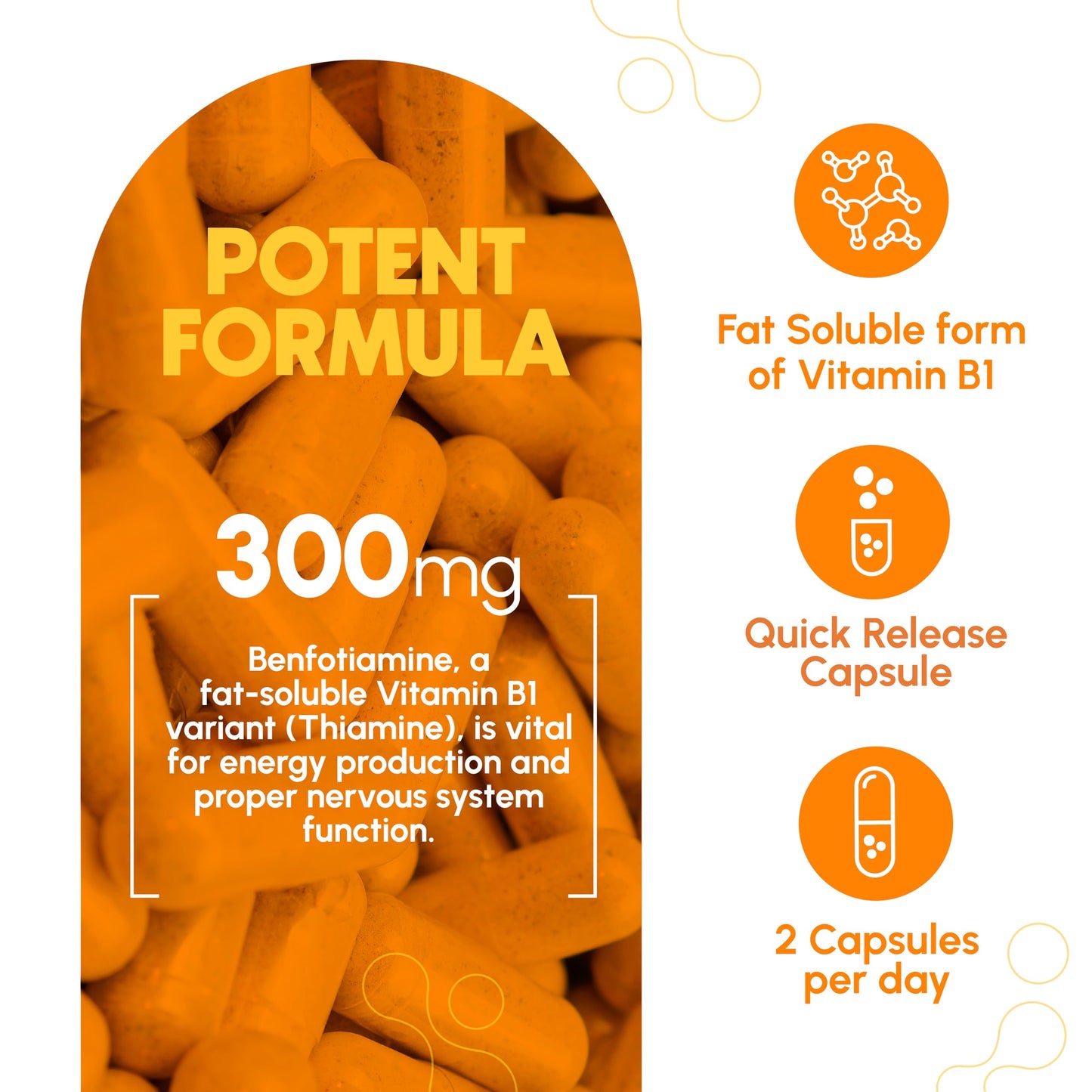 Zenavea Benfotiamine 300mg Capsule, 180 Count