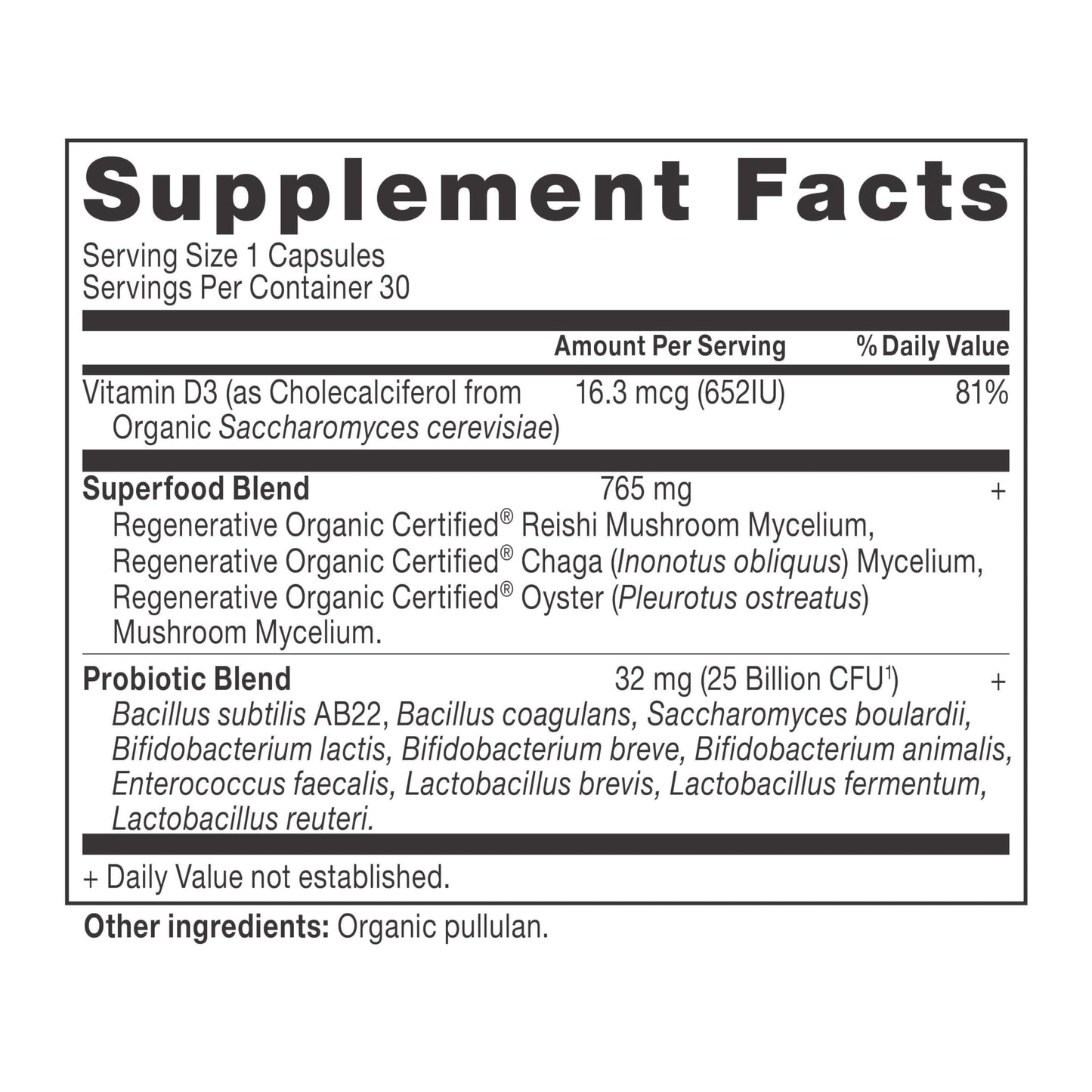 Ancient Nutrition Regenerative Organic Certified Probiotics for Women’s Once Daily, 25 Billion CFUs Per Serving, Capsule, 30 Count