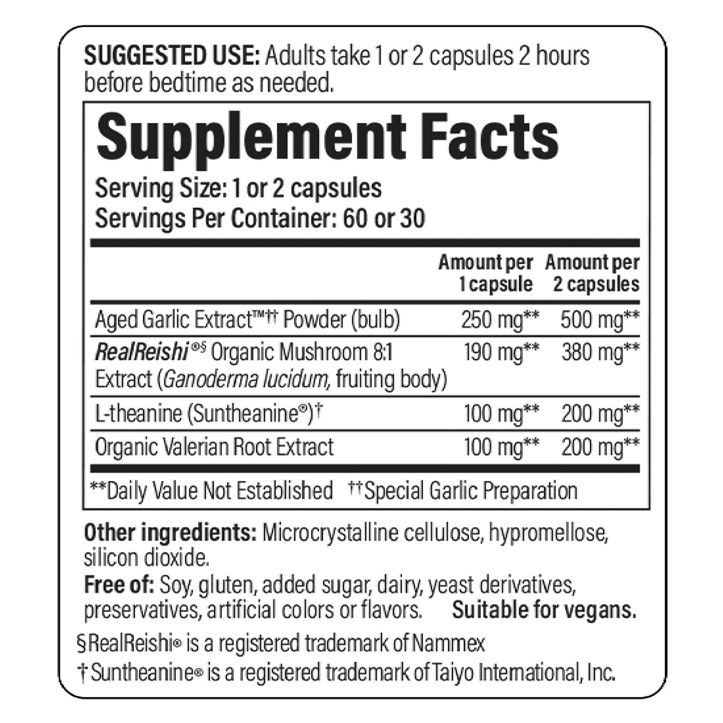 Kyolic Sleep Mushrooms+ Capsules, 60 Capsules