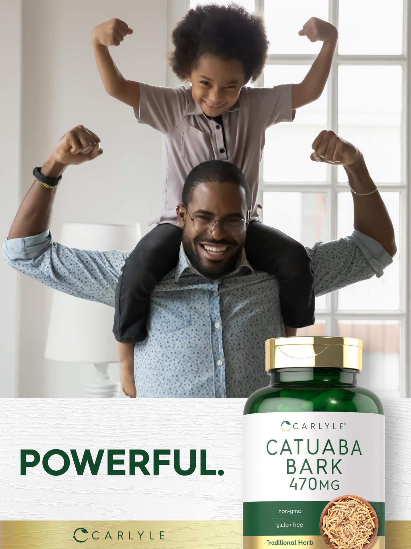 Carlyle Catuaba Bark Supplement 470mg 120 Capsules