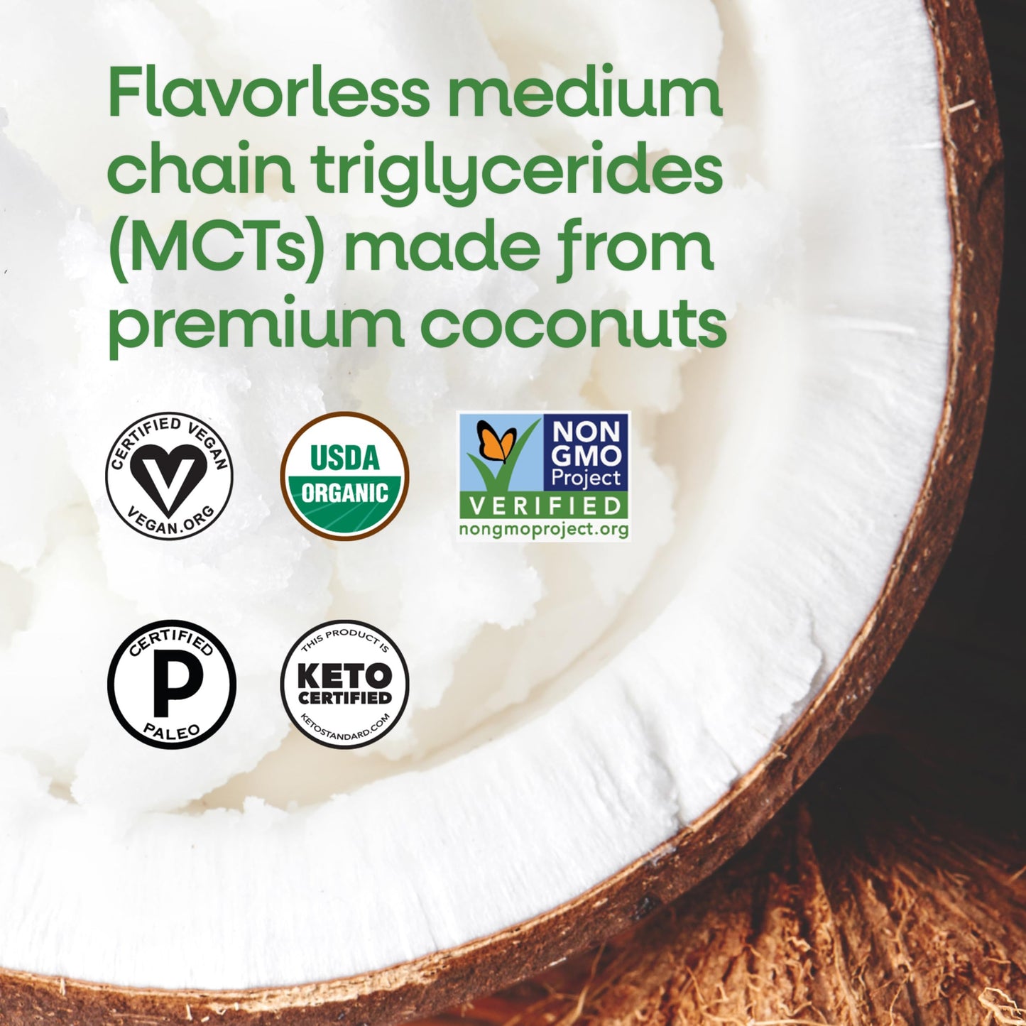 Nature’s Way Organic MCT Oil, Brain and Body Fuel*, Liquid Coconut MCT Oil with C8 Caprylic & C10 Capric Acids, 14 g Medium Chain Triglycerides per Serving, Keto & Paleo Certified, Non-GMO, 30 Fl Oz