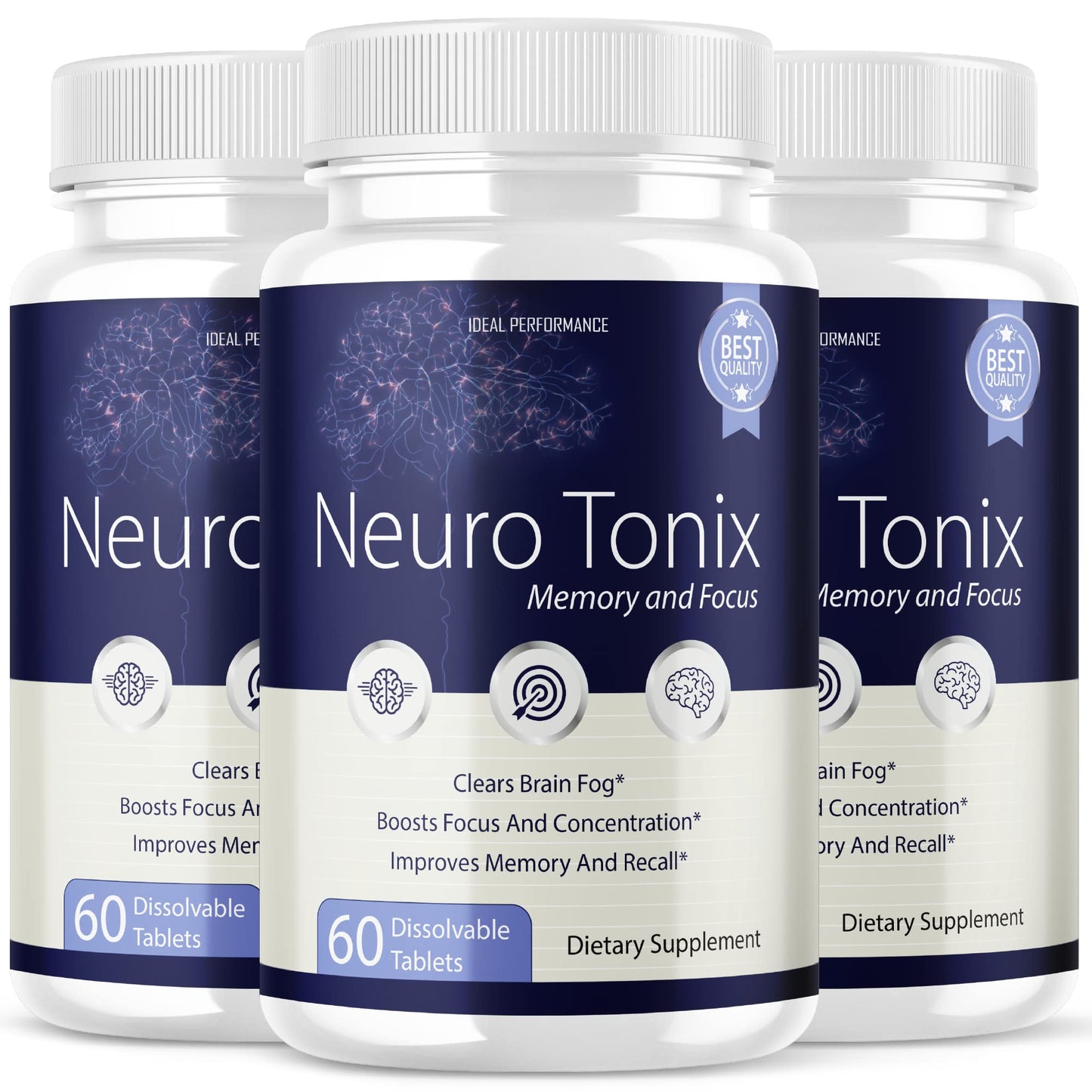 IDEAL PERFORMANCE Neurotonix Memory Supplement Capsules 180