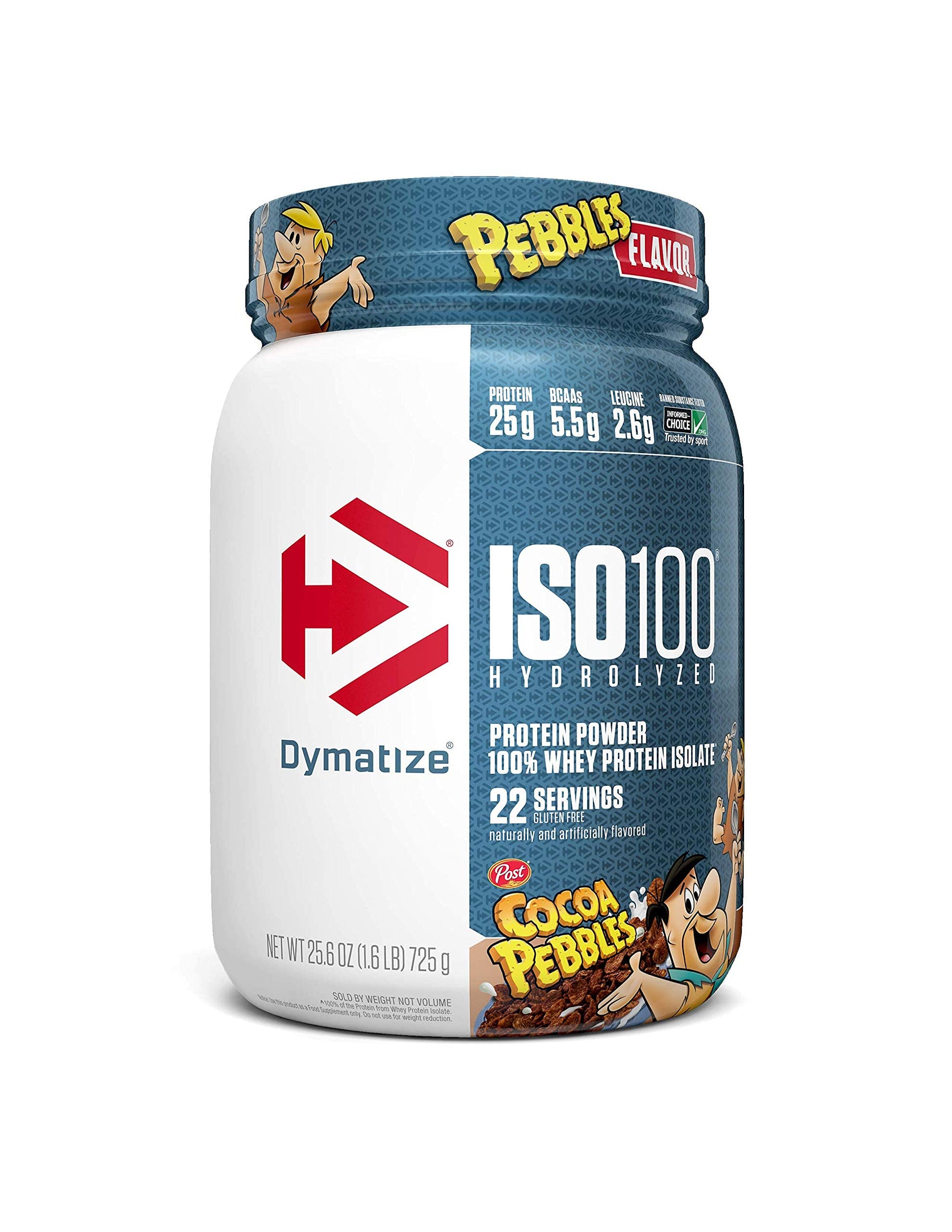 Dymatize ISO100 Hydrolyzed 100 Whey Protein Isolate Cocoa Pebbles Powder 25.6 oz
