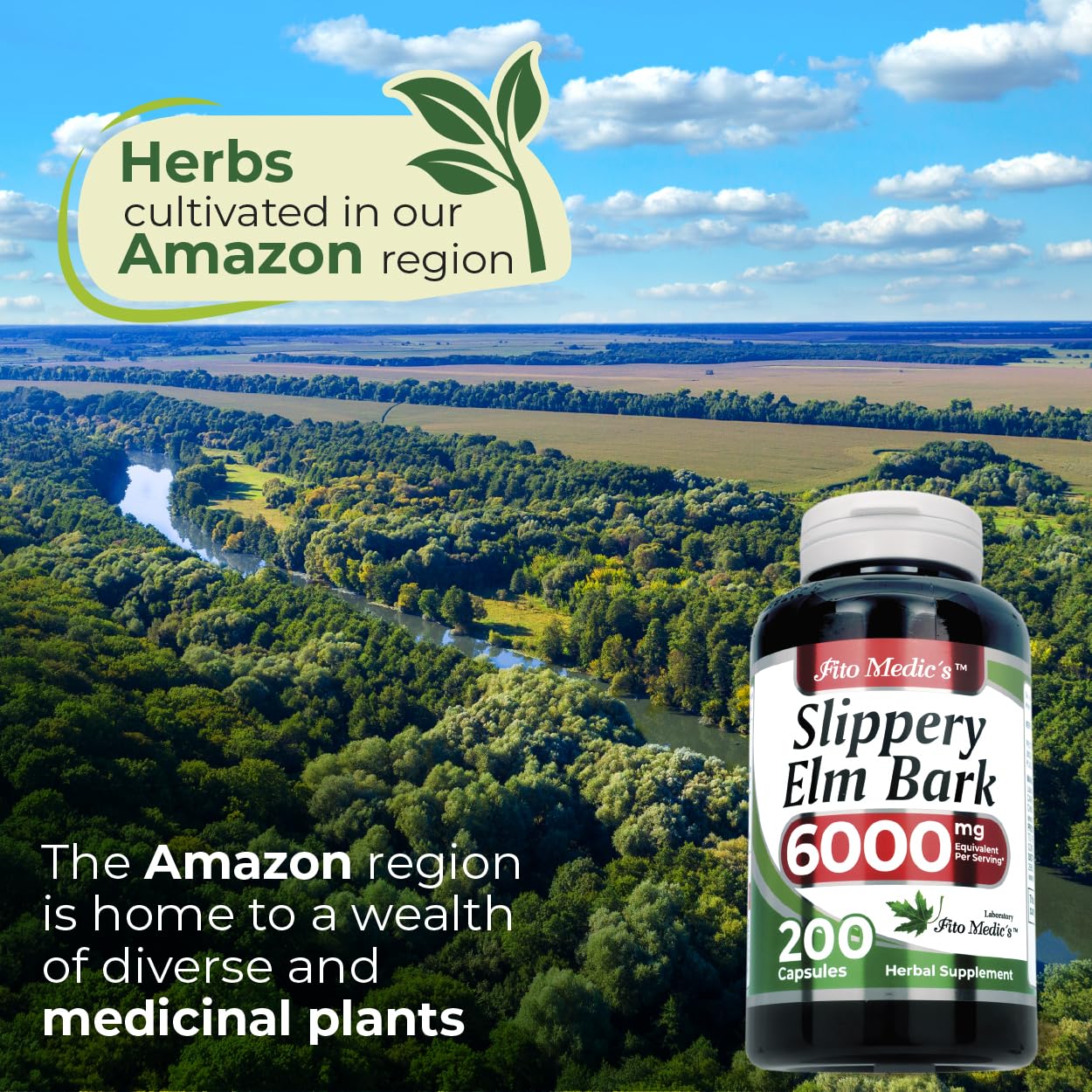 FITO MEDIC'S Lab Slippery Elm Bark Supplement Capsule 1