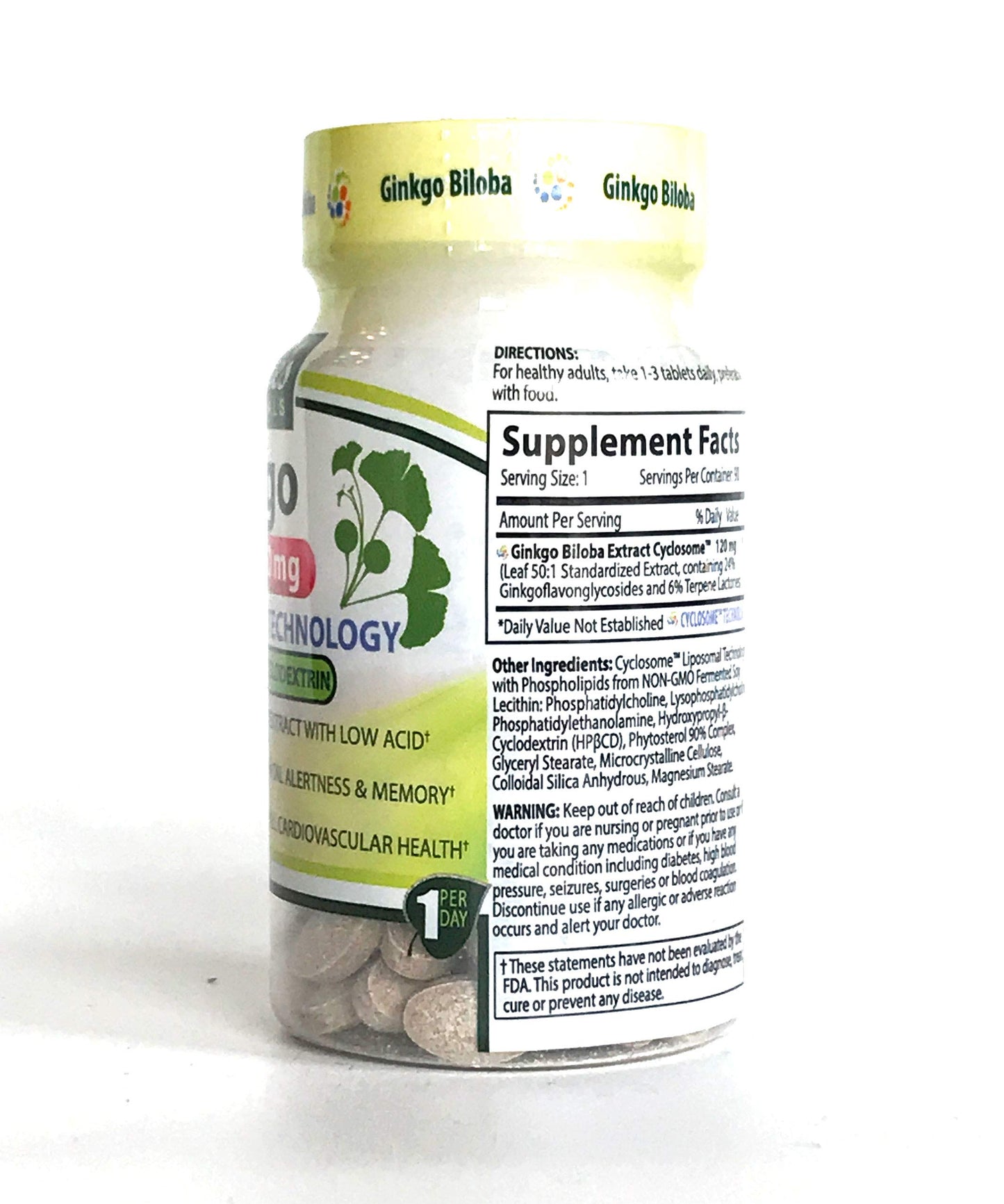 NATURE'S ESSENTIALS Liposomal Ginkgo Biloba Capsule 90 Count