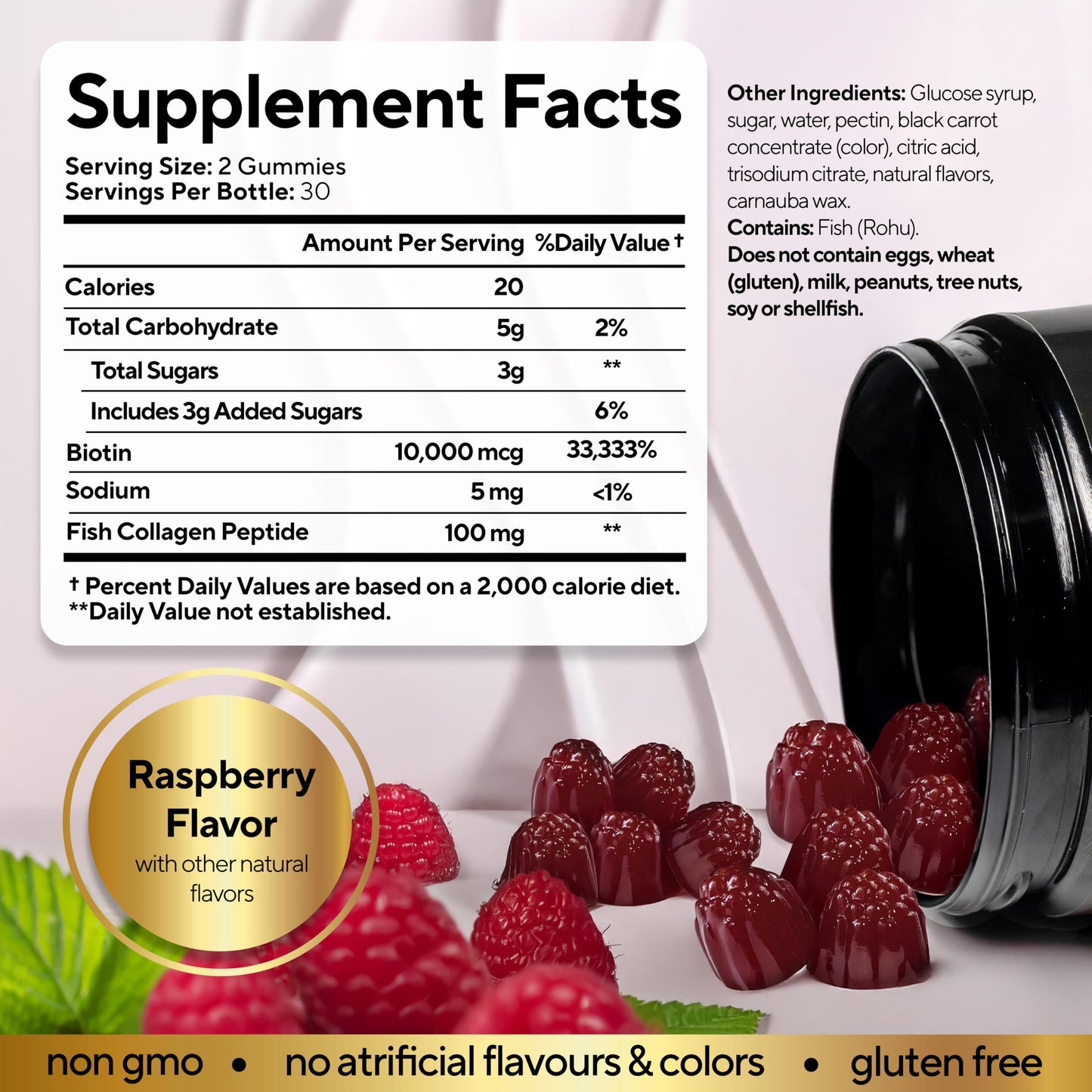 VitaUp Shilajit & Biotin Gummies, 120 Count