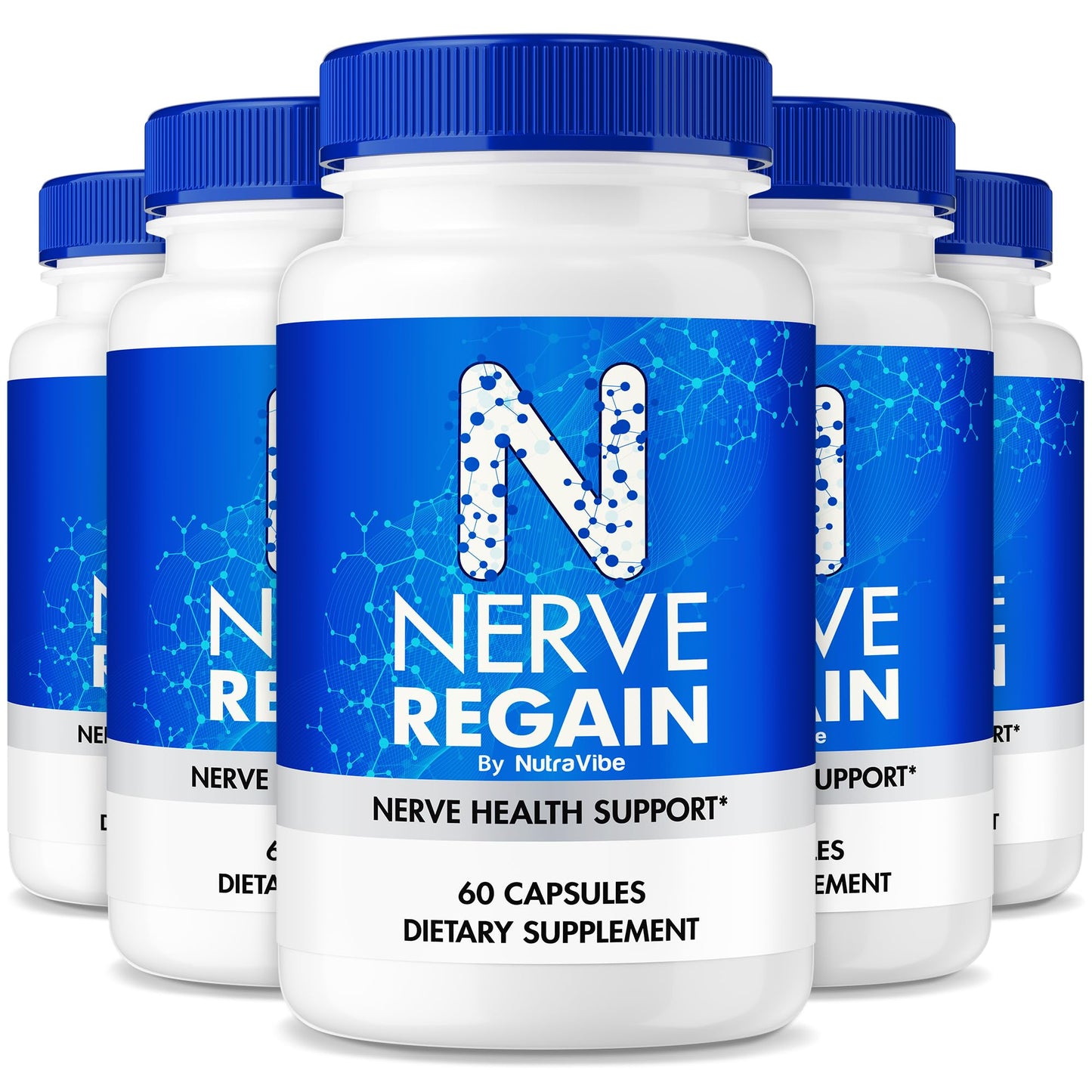 NutraVibe Nerve Regain Capsules, 300 Capsules