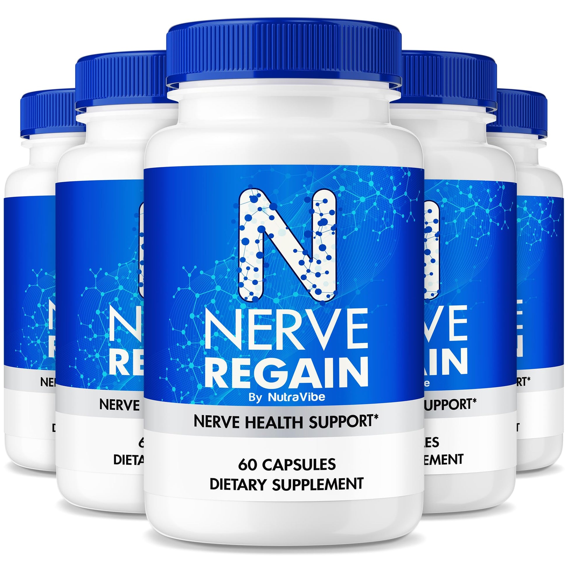 NutraVibe Nerve Regain Capsules, 300 Capsules