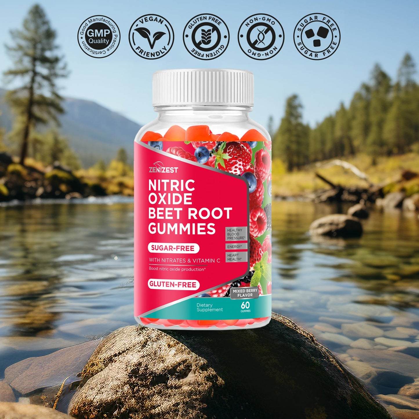 ZeniZest Beet Root Gummy 60 Count