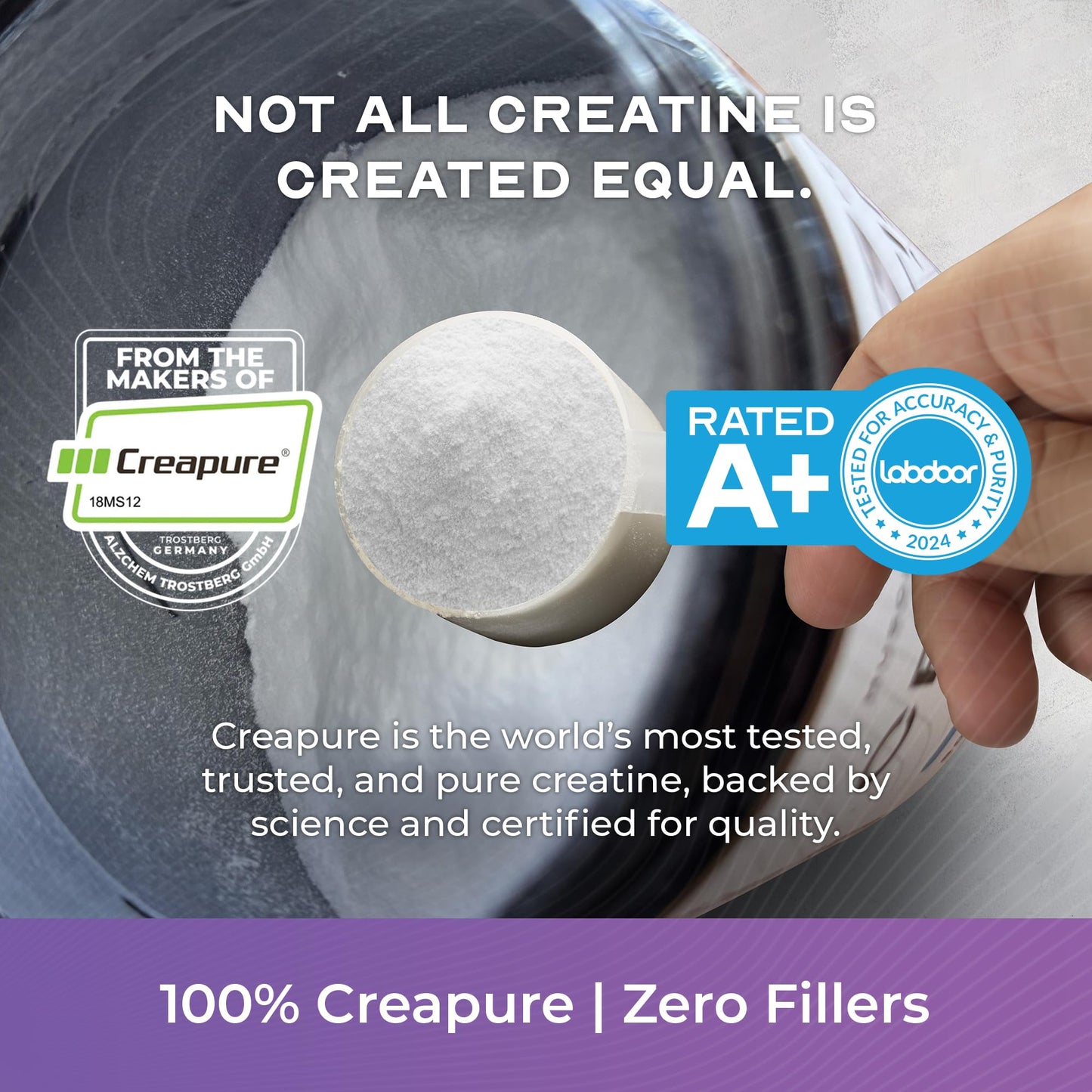 Muscle Feast Creapure Creatine Monohydrate Powder, 10.58 oz