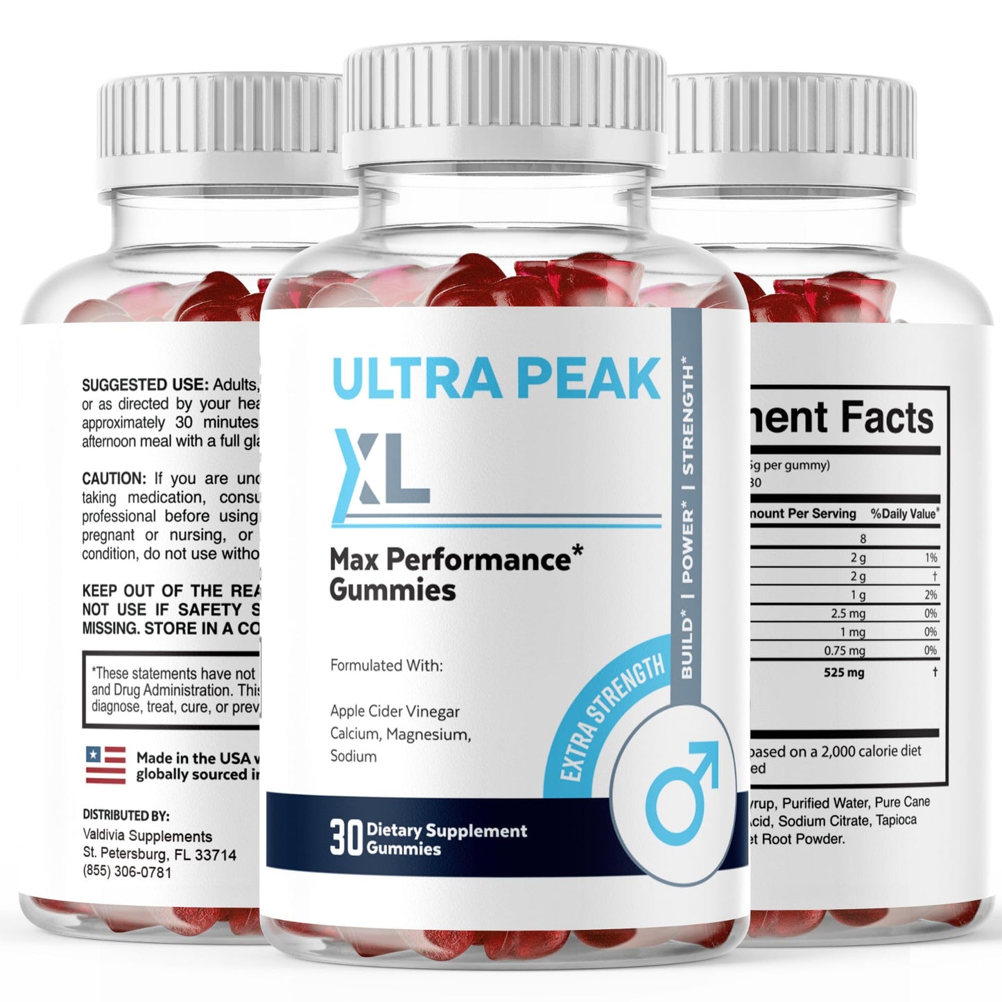 Valdivia UltraPeak XL Gummies 30 Count