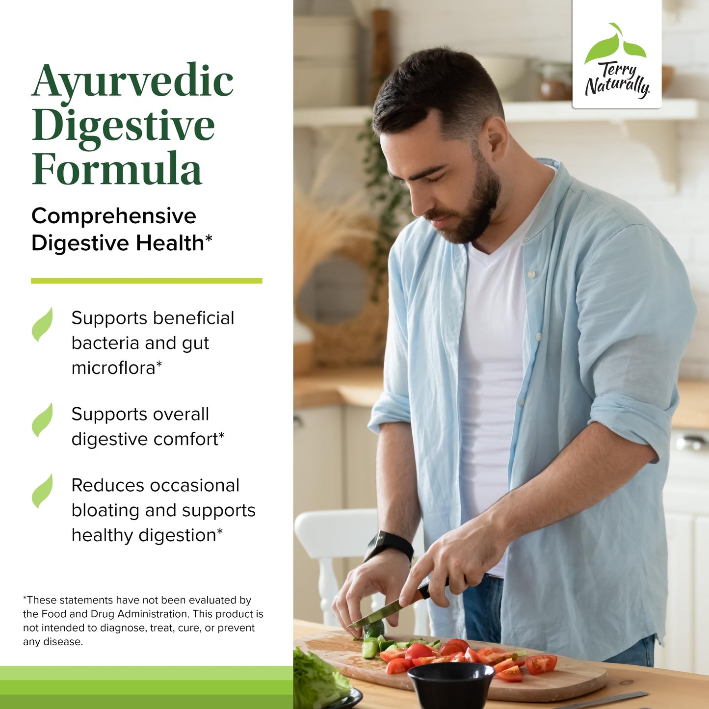 Terry Naturally Ayurvedic Digestive Formula Gut Regularity 60 Capsules
