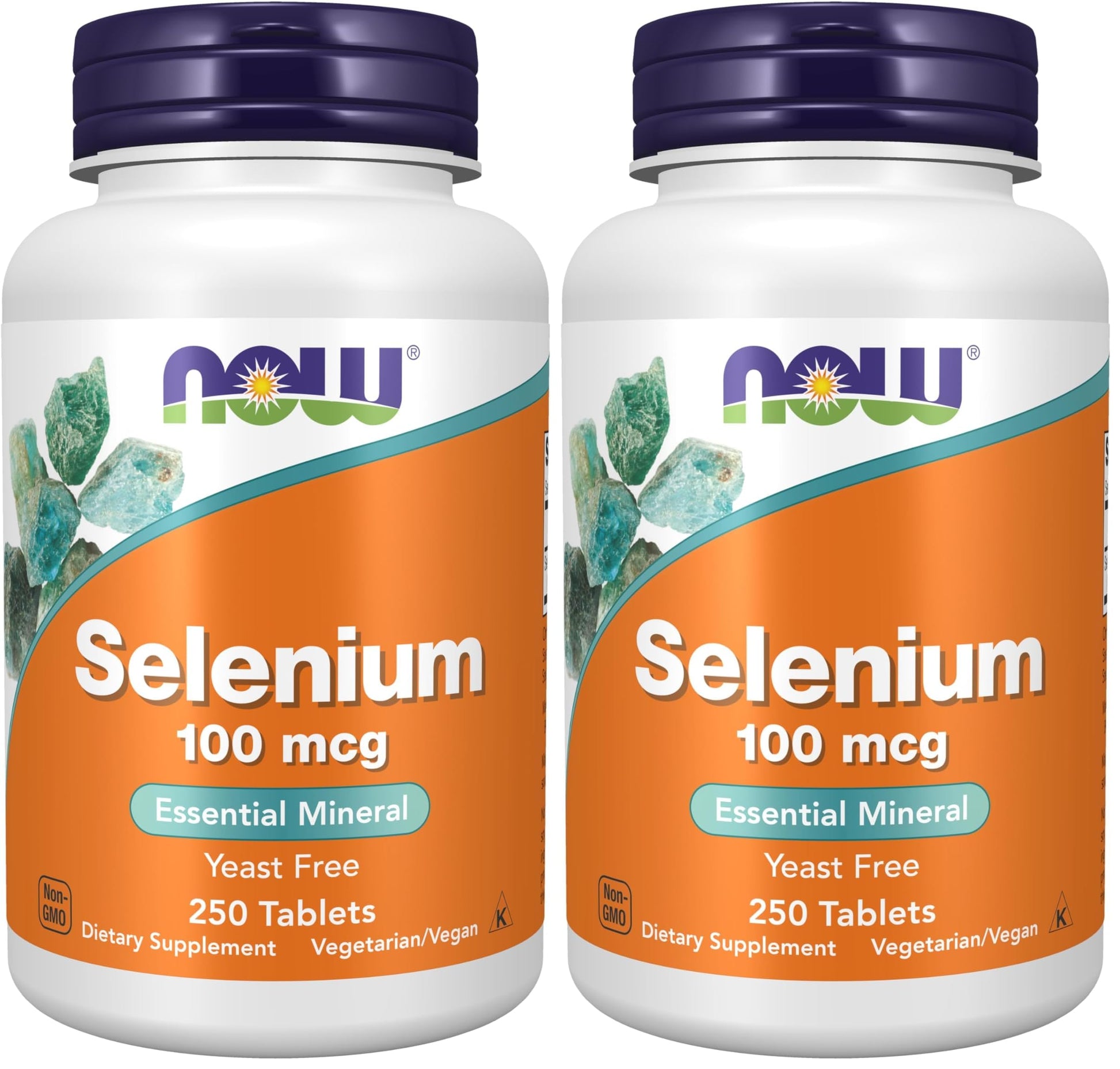 NOW Foods Selenium (L-Selenomethionine) 100 mcg Essential Mineral Tablets, 500 Tablets