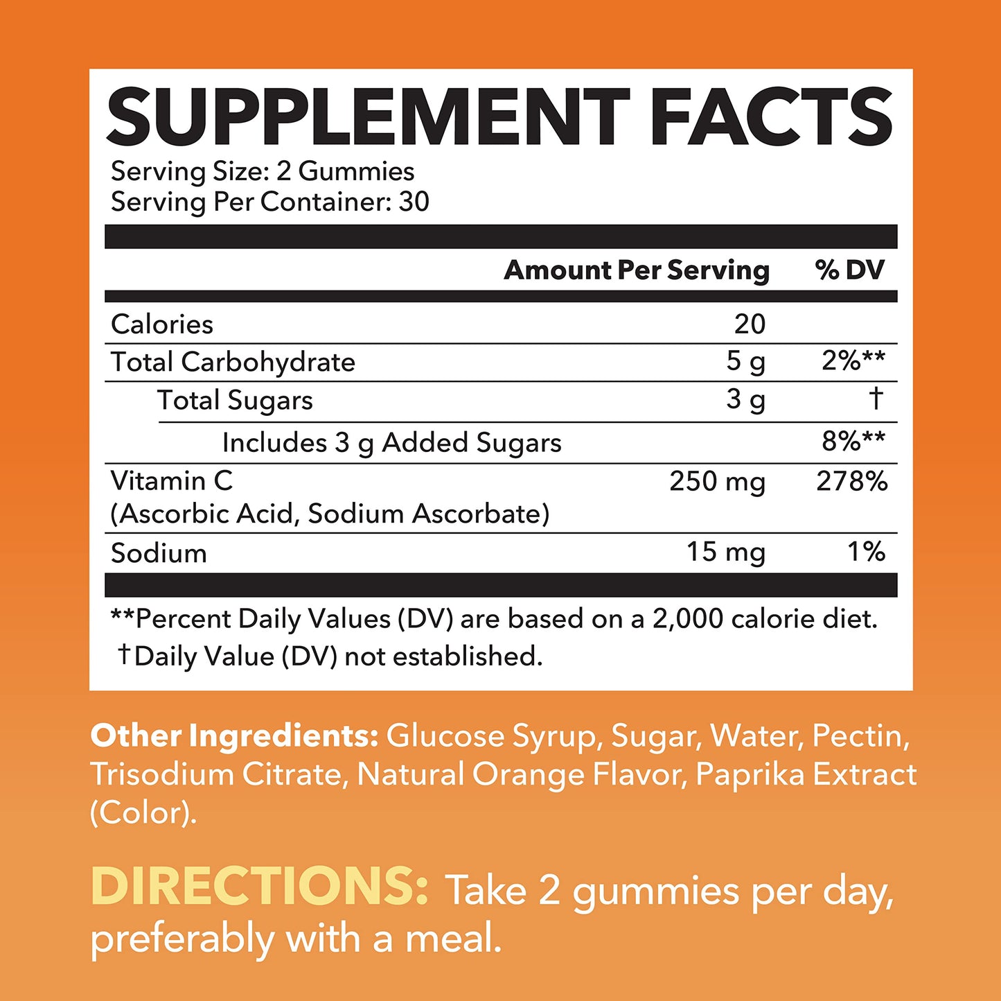 HAVASU NUTRITION Vitamin C Gummies, 60 Count