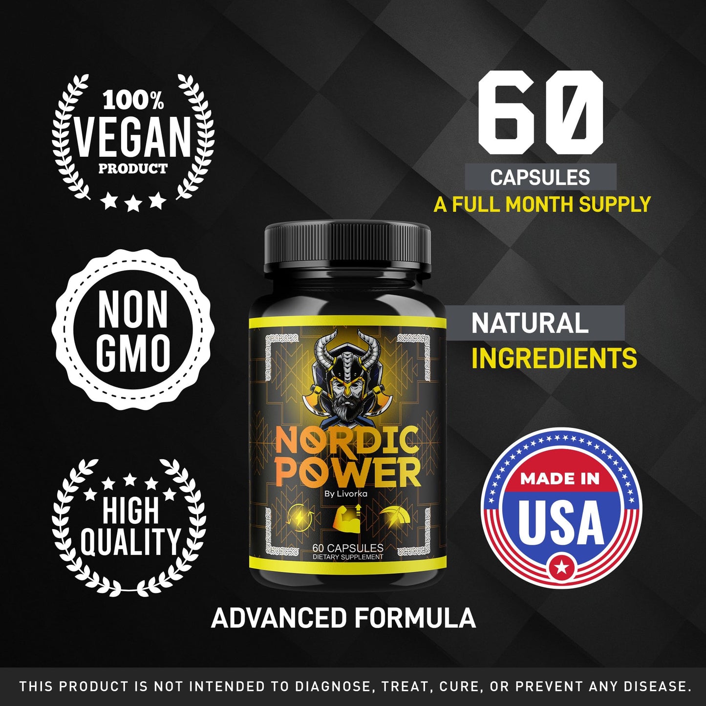 LIVORKA Nordic Power for Men 180 Capsules
