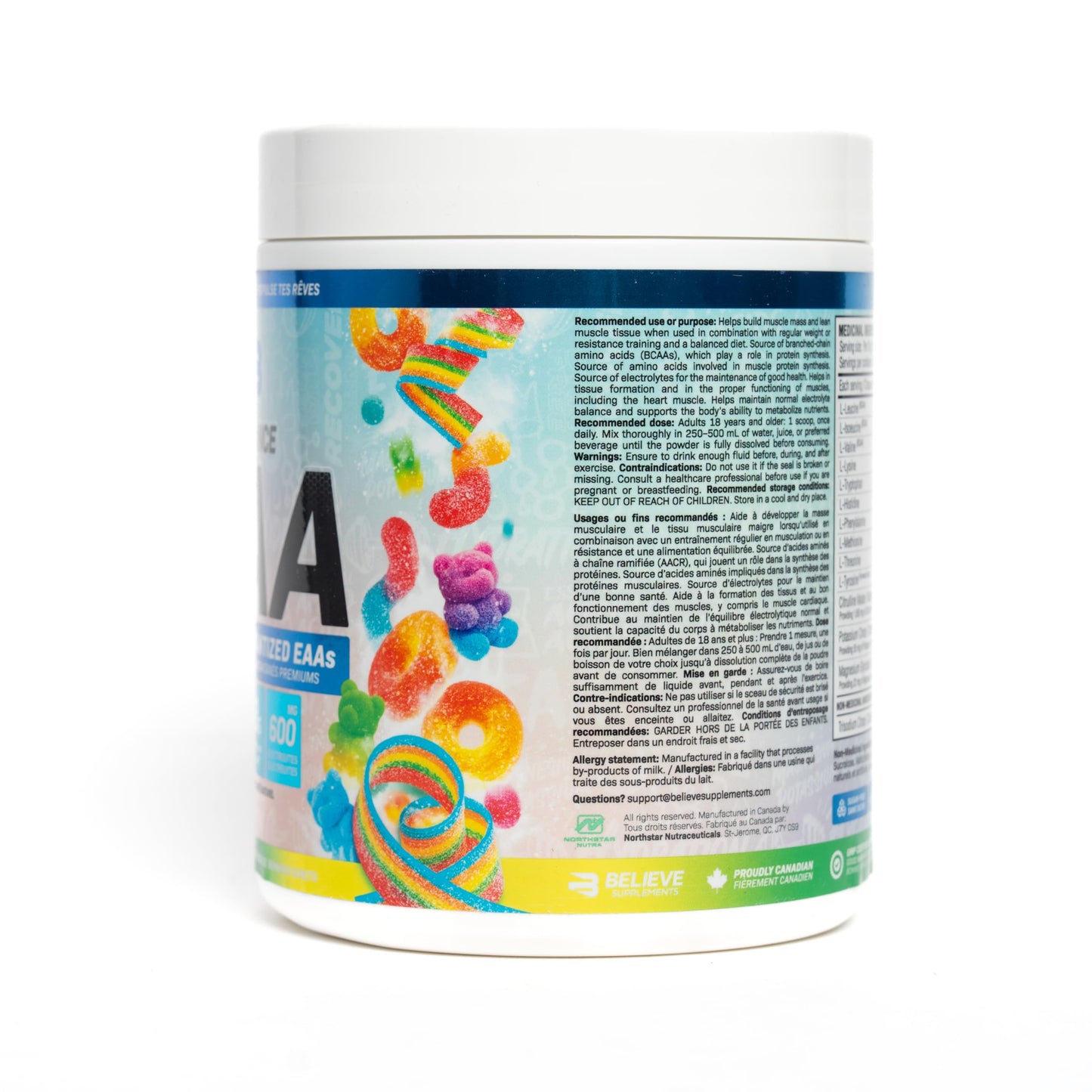 Believe Supplements Performance EAA Powder 13.76 oz