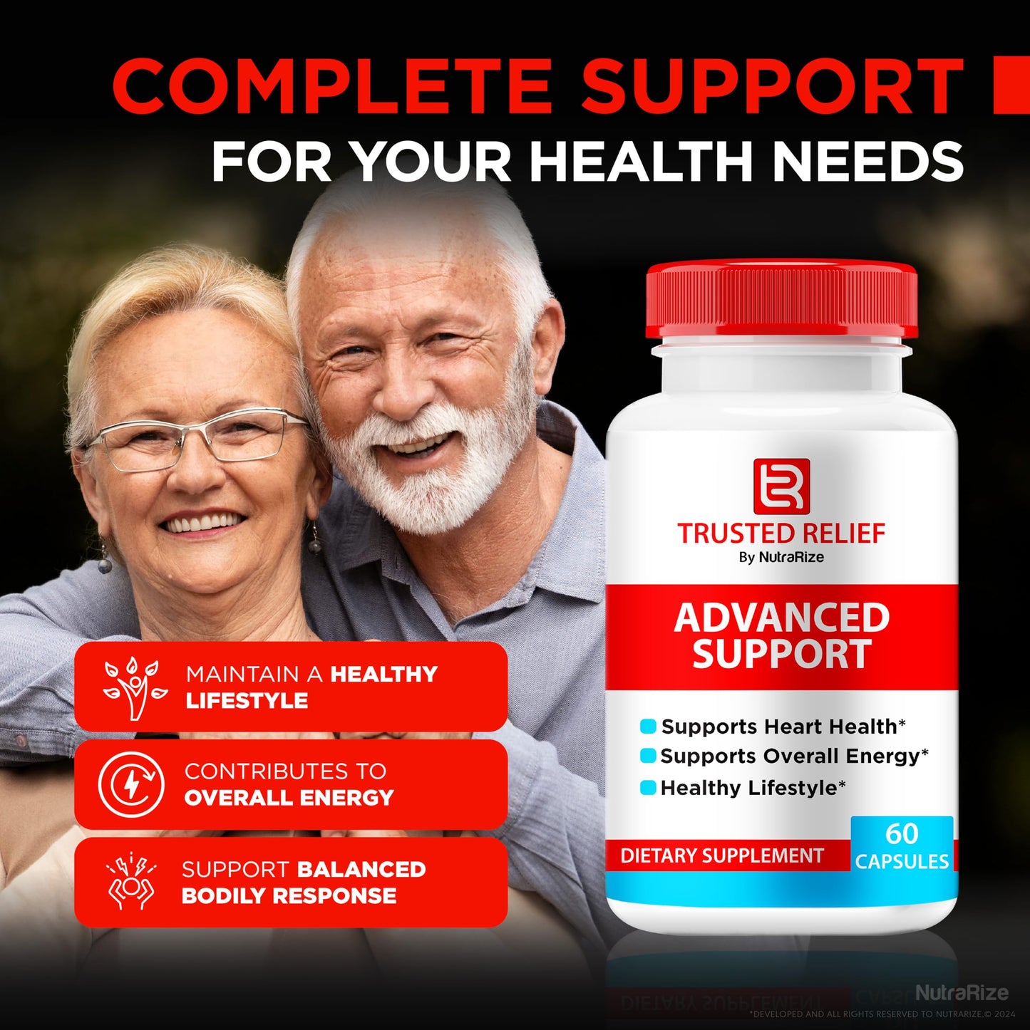 NutraRize Trusted Relief Capsules, 120 Capsules