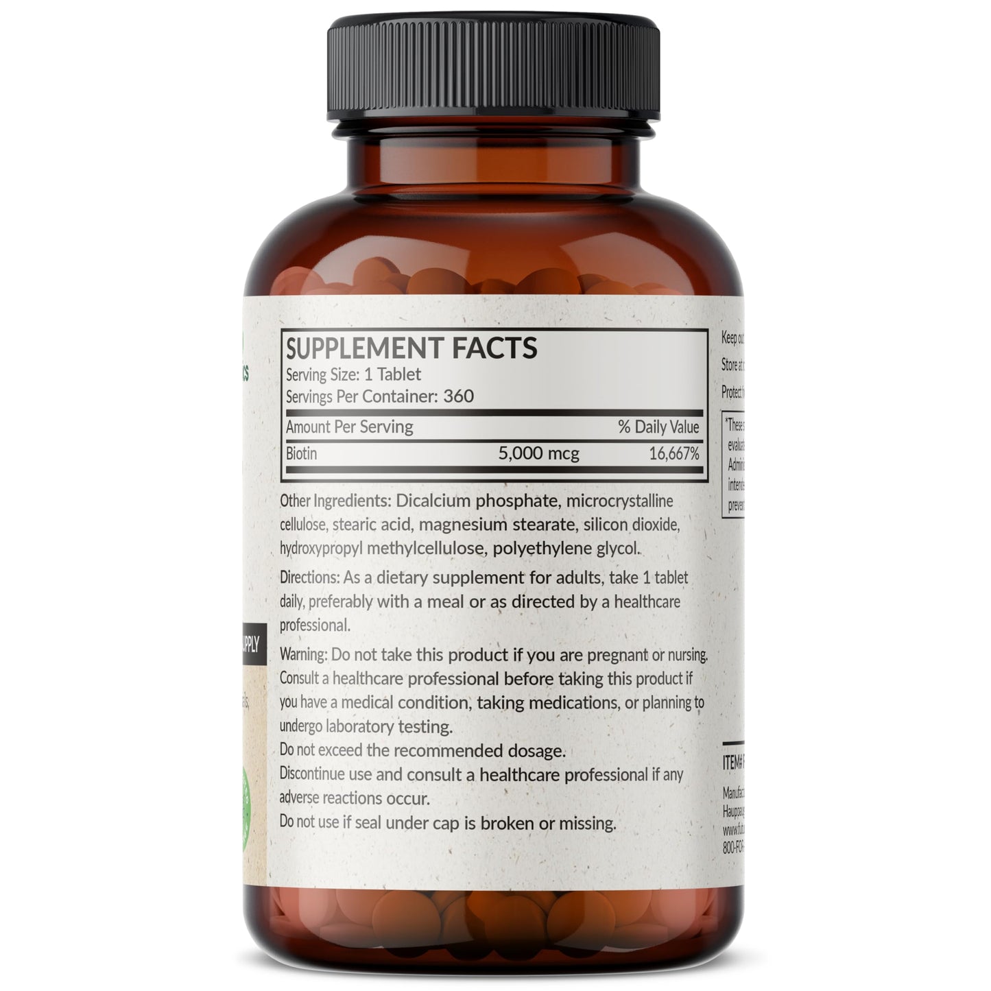 Futurebiotics Biotin 5000 mcg Tablets, 360 Count