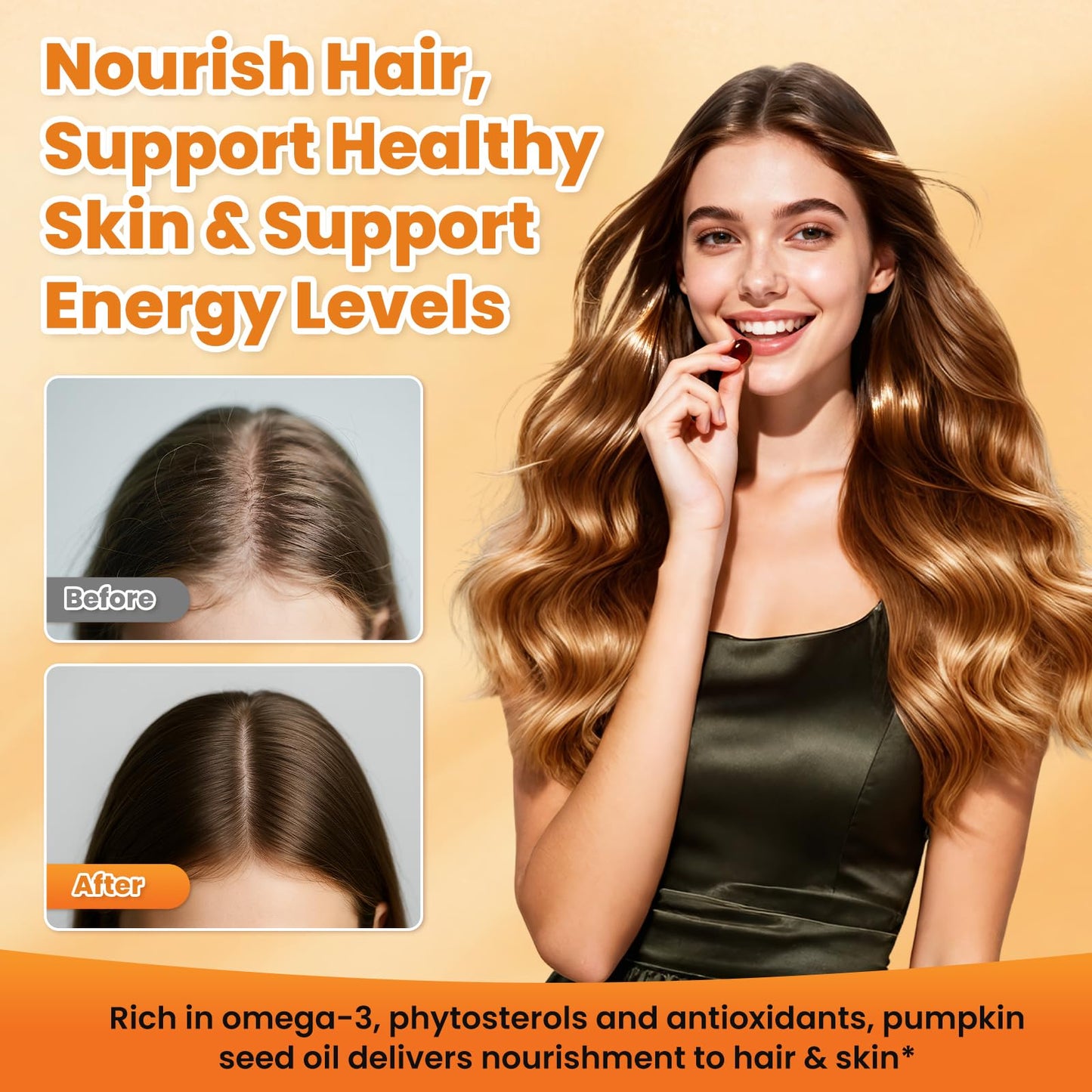 SEPT YAN Pumpkin Seed Oil with Saw Palmetto Softgels, 360 Softgels
