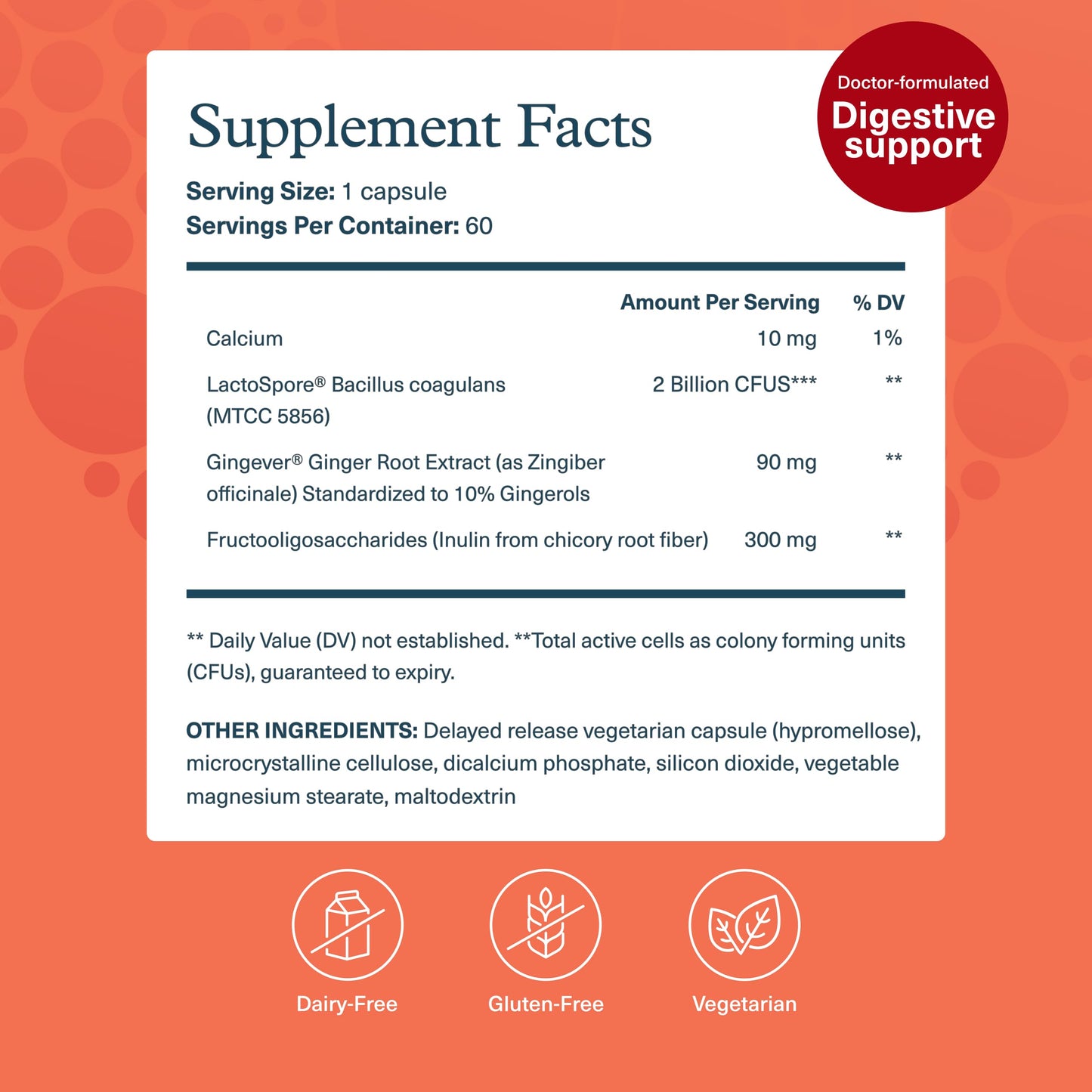 Youtheory 2X Action Probiotic Capsules 60 Count
